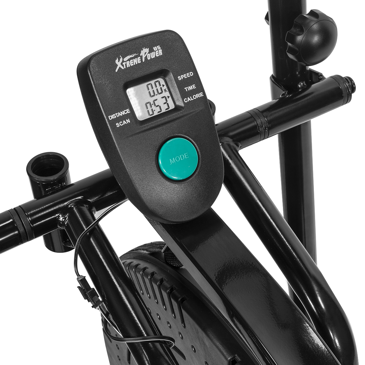 XtremepowerUS Pro-Series 2-in-1 Elliptical Fan Bike Dual-Action Cross Trainer Machine Exercise Equipment with LCD Monitor - Image 7