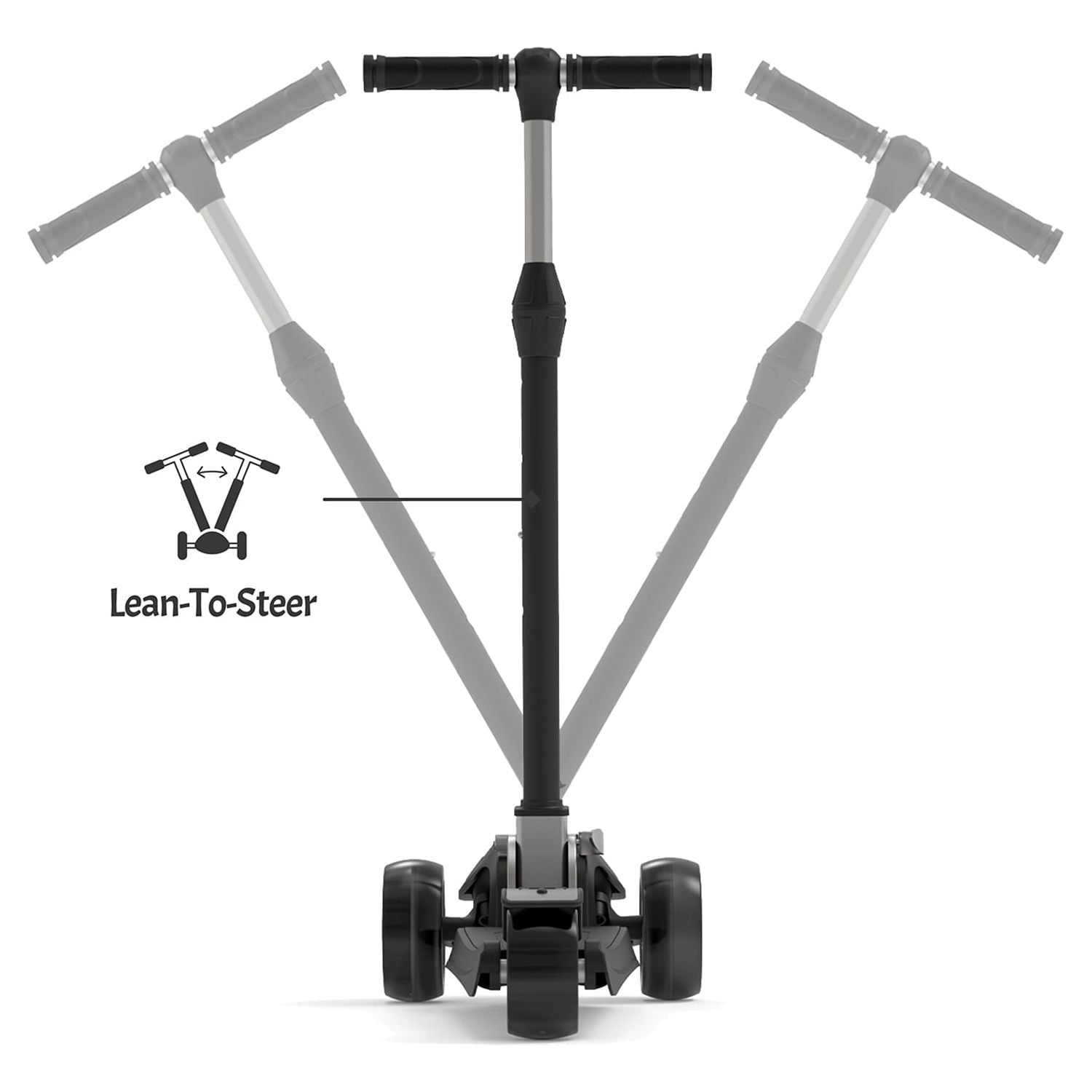 Jetson Triton Children's 3 Wheel Kick Scooter, Black - Image 10