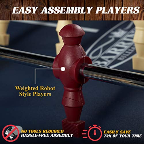 48" Brooks Foosball Table, Soccer, Accessories Included by Barrington Billiards - Image 6