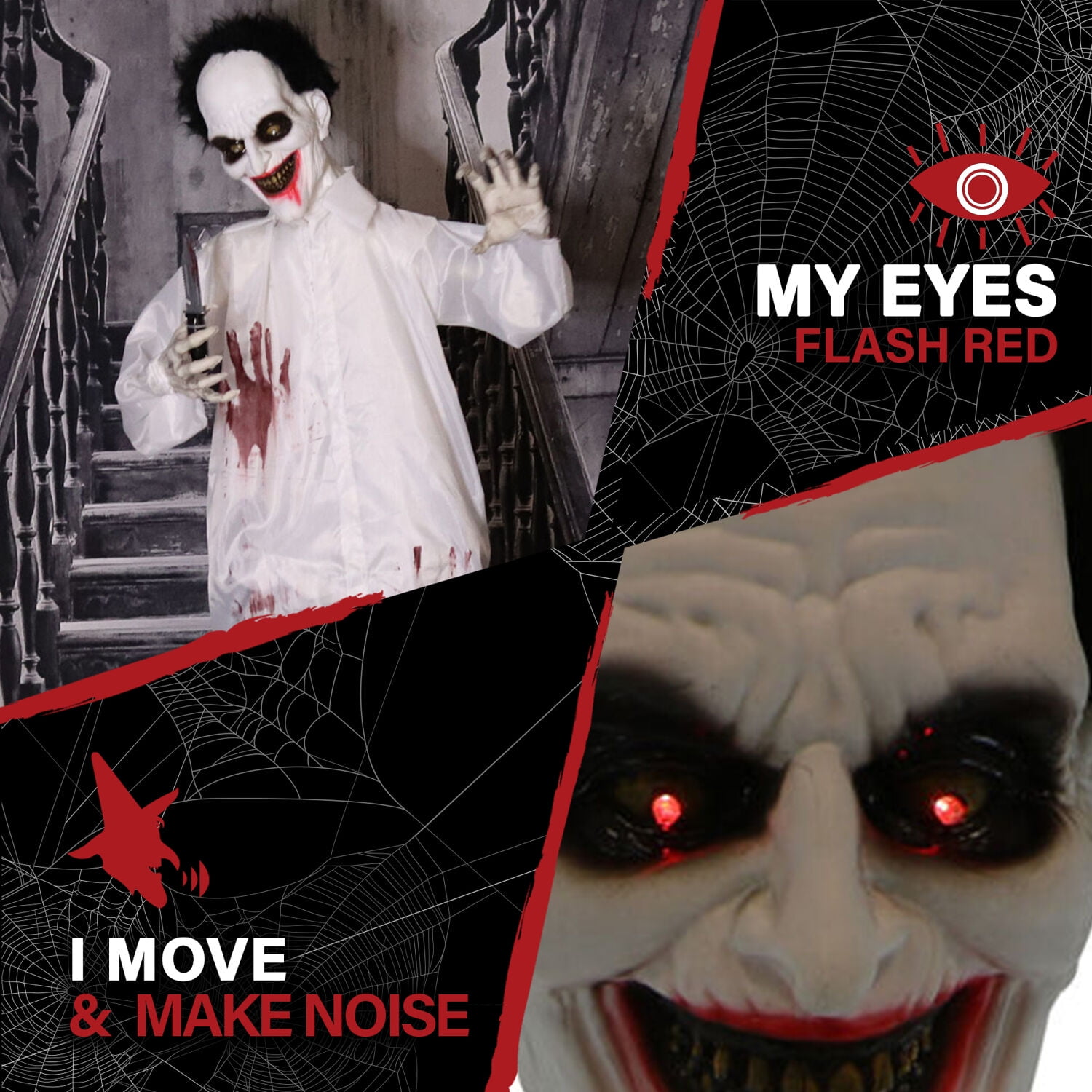 Haunted Hill Farm 5.75 ft Animatronic Halloween Doctor, Indoor/Covered Outdoor Halloween Decoration, HHDOC-3FLSA - Image 5