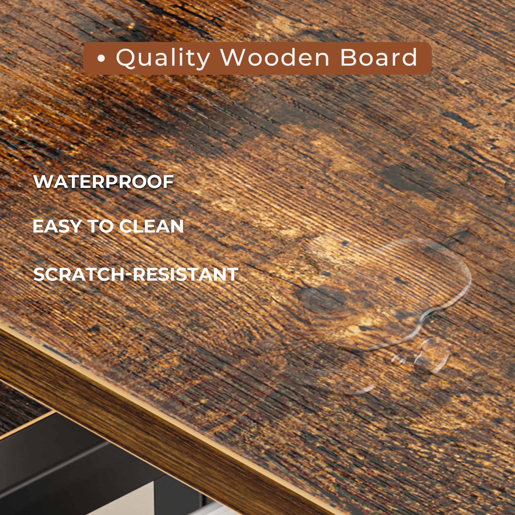 4 Tiers Industrial Bookcase and Bookshelf, Metal Wood 11 Display Shelves, Large Book Shelf for Living Room, Storage Shelf Organizer, Book Case in Brown - Image 5