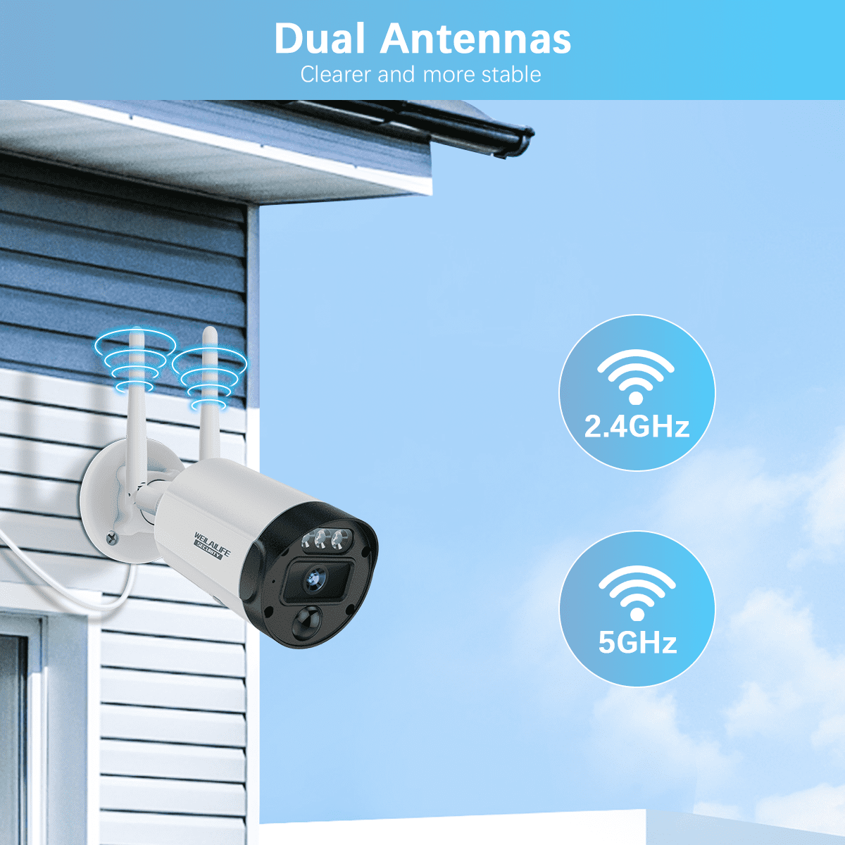 【90 Days Storage】 Outdoor Wireless Security Camera System, Wireless Cameras for Home Security, WiFi Video Surveillance, Home Security Cameras Systems - Image 6