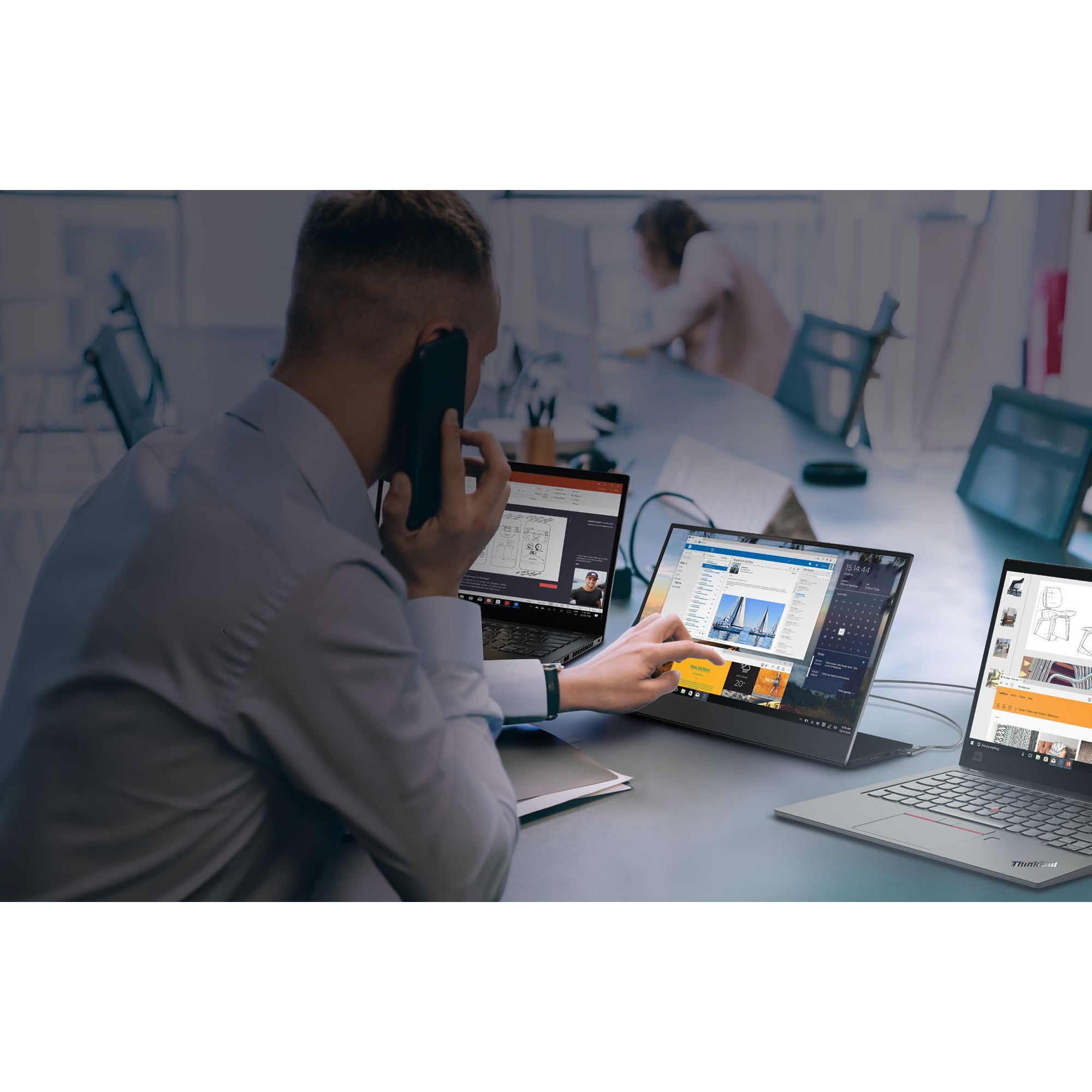 Lenovo ThinkVision M14t 14" LCD Touchscreen Monitor - 16:9 - 6 ms Extreme Mode - Image 17