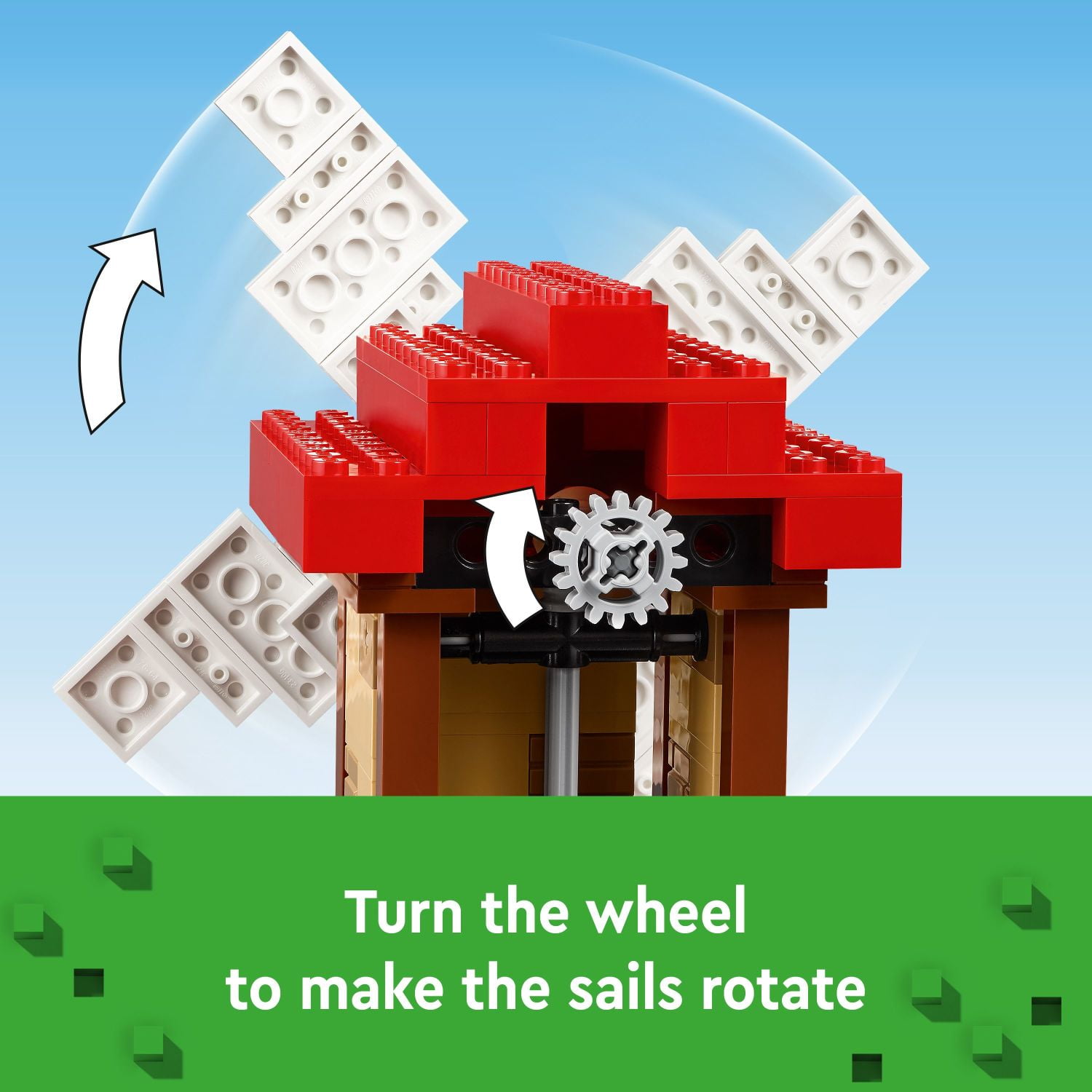 LEGO Minecraft The Windmill Farm Video Game Toy, Farm Building Set with Minecraft Minifigures and Equipment, Zombie Themed Birthday Gift for Kids, Minecraft Toy for Boys and Girls Ages 8 and Up, 21262 - Image 4