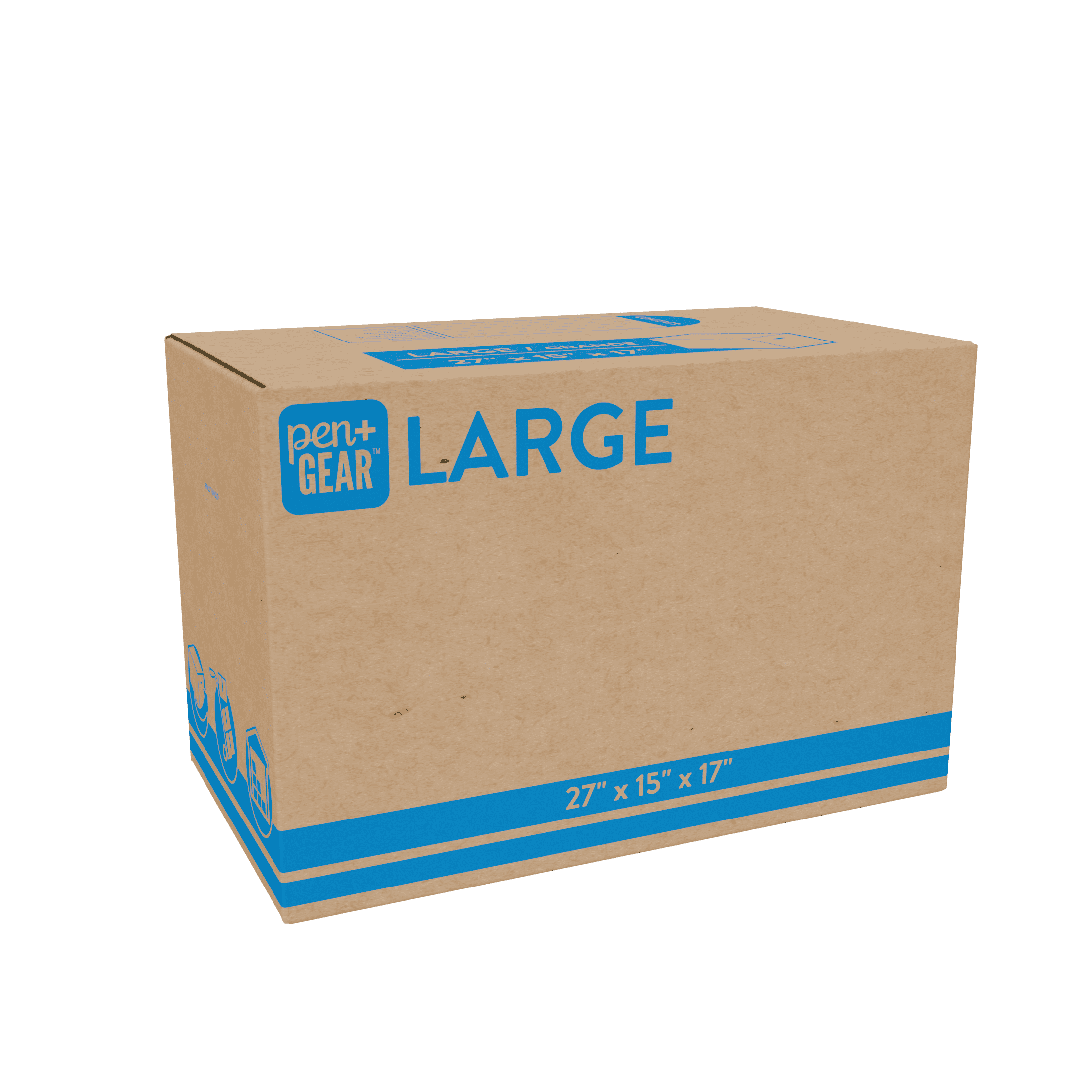 Pen+Gear Recycled Moving and Storage Boxes, Large, 27" x 15" x 17.5", Kraft, 25 Count - Image 10