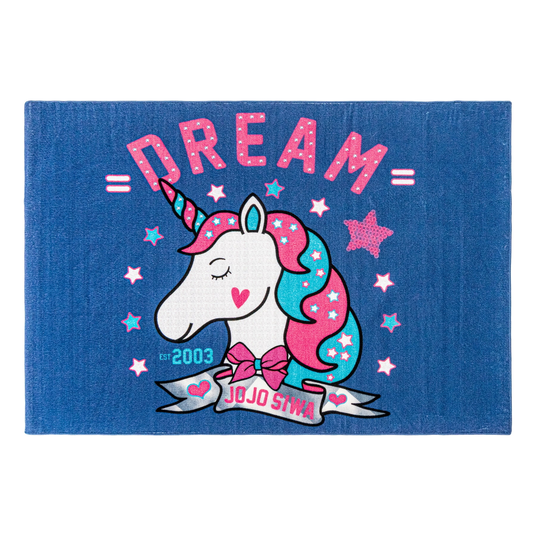 Jojo Siwa Unicorn HD Digitally Printed Rug, 4'6"x6'6" - Image 4