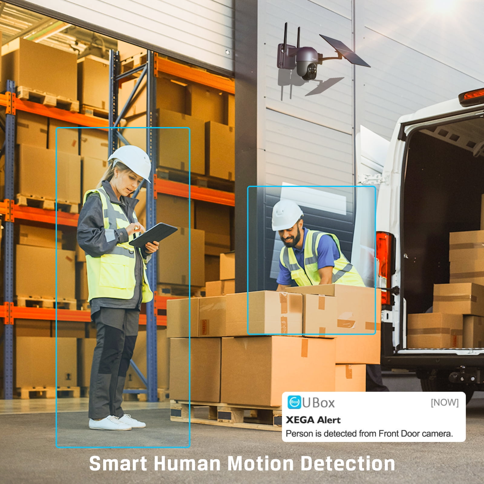 Xega XG-01-4G-1Pack 2K HD 2-Channel 4MP Outdoor Surveillance Camera with Sim Card, Black, 1-Pack - Image 6