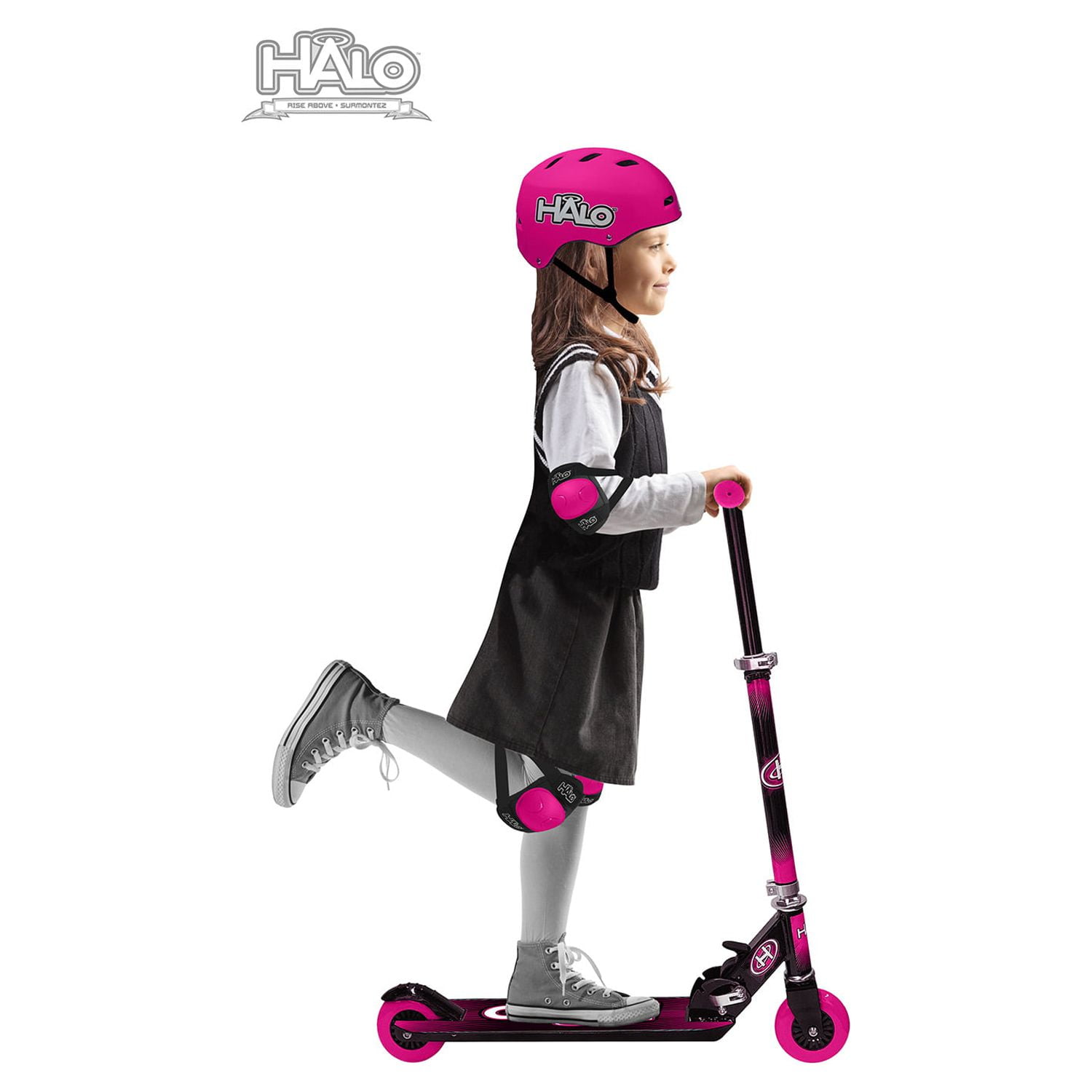 HALO 6 Piece Youth Scooter Combo Set - Pink - Image 8