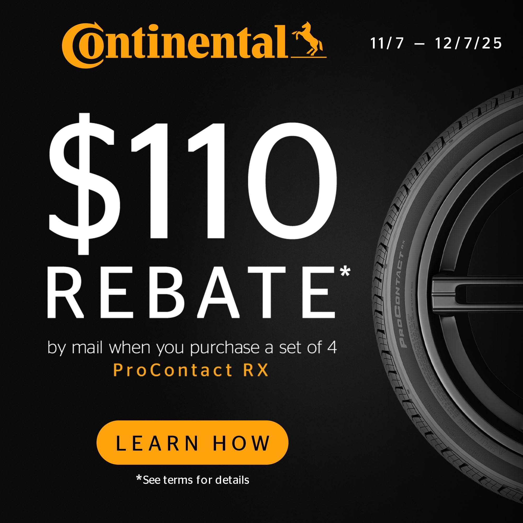 Continental ProContact RX All Season 235/55R19 105T XL Passenger Tire - Image 4