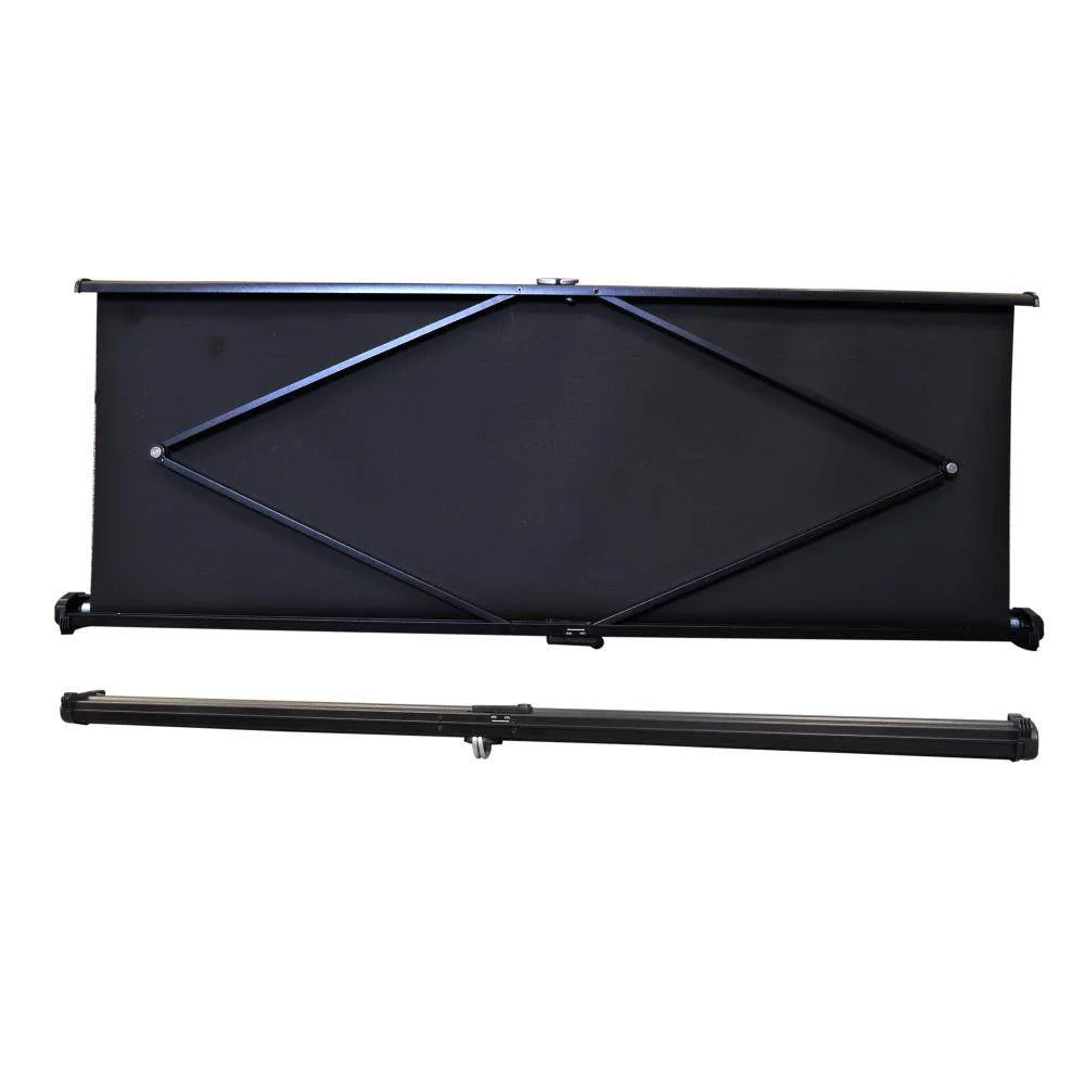 Pyle 40 Inch Projector Viewing Manual Retractable Pull Out Style Display Screen - Image 4