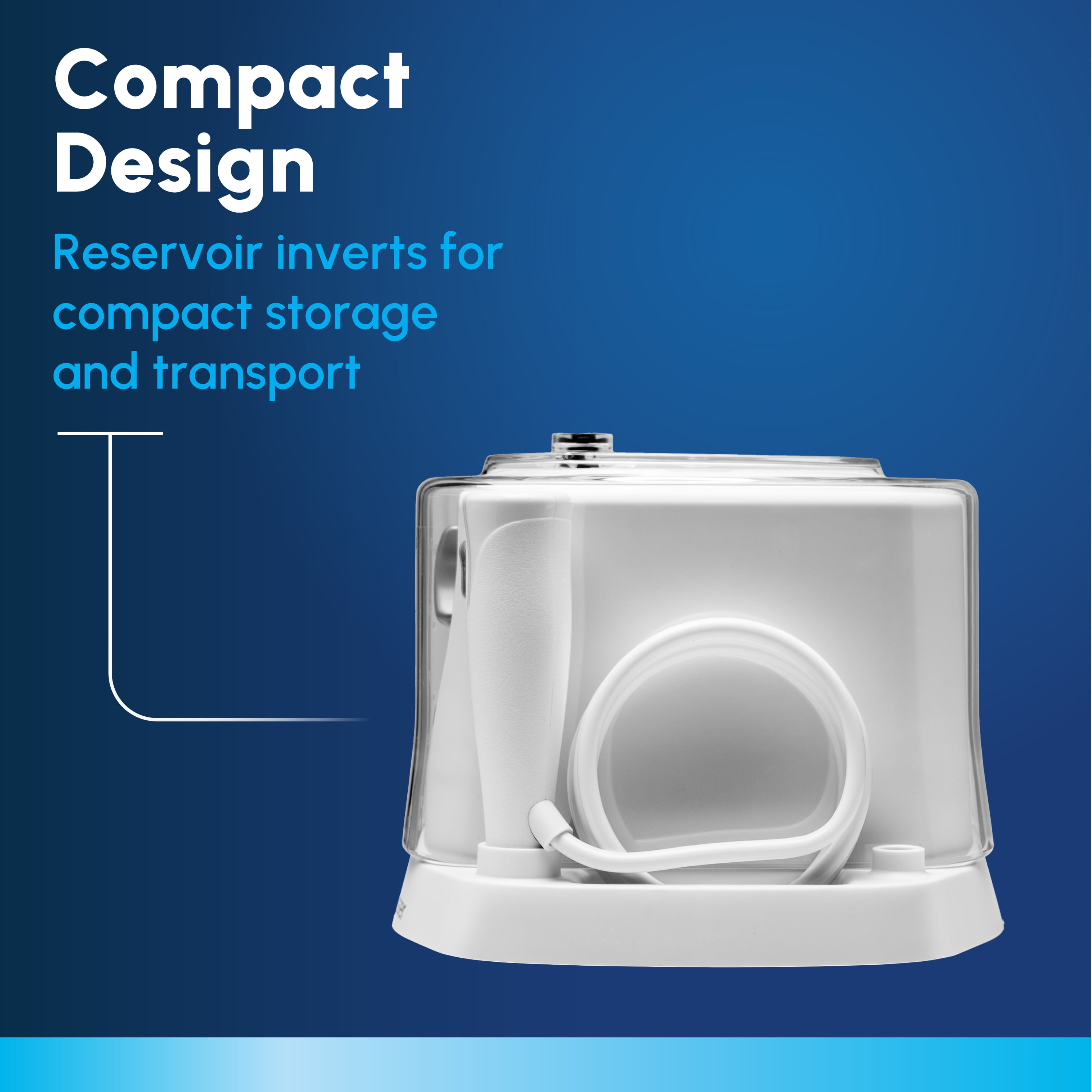 Waterpik Nano Water Flosser with 3 Settings, 2 Tips, ADA Accepted, White - Image 10