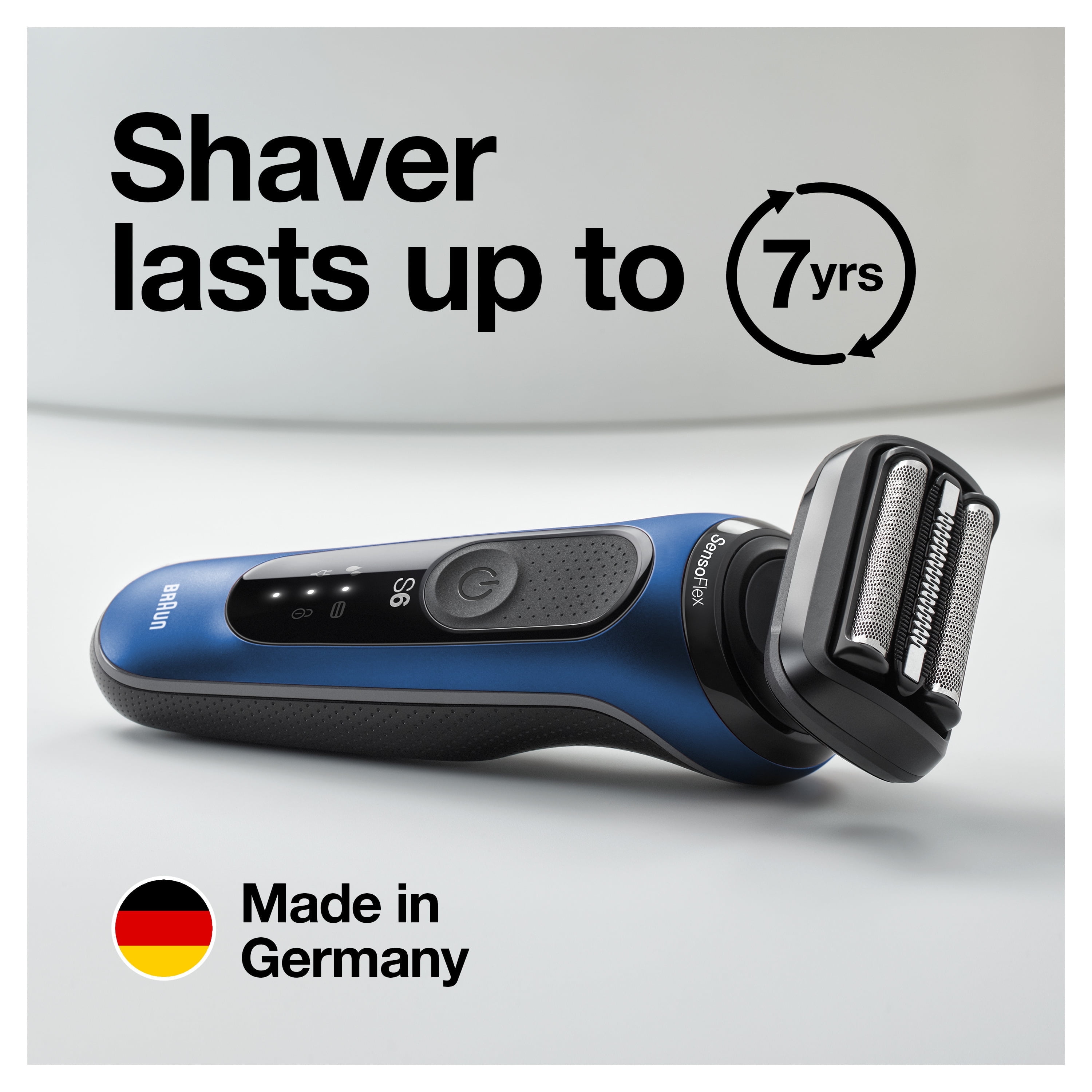 Braun Series 6 6072cc Men's Electric Shaver with Precision Trimmer, Blue - Image 7