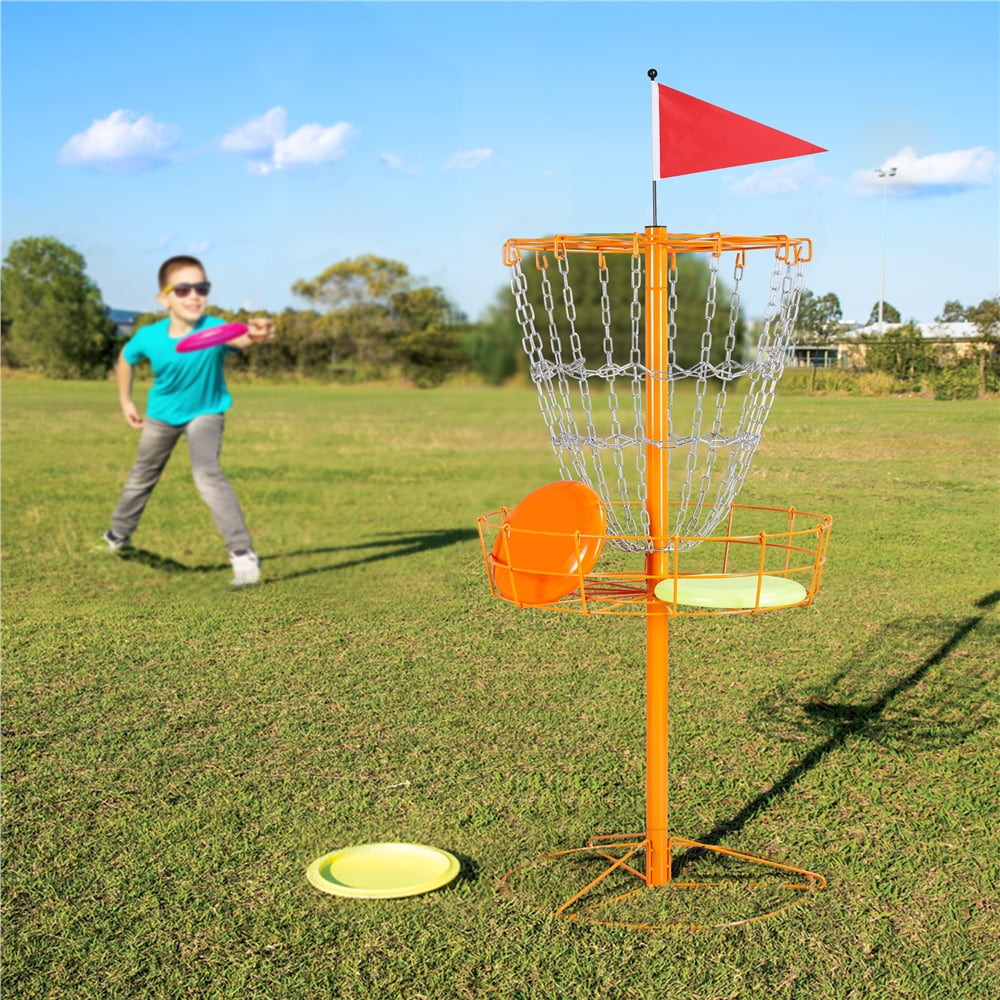 Alden Design 12-Chain Disc Golf Goal Target Practice, Orange - Image 11
