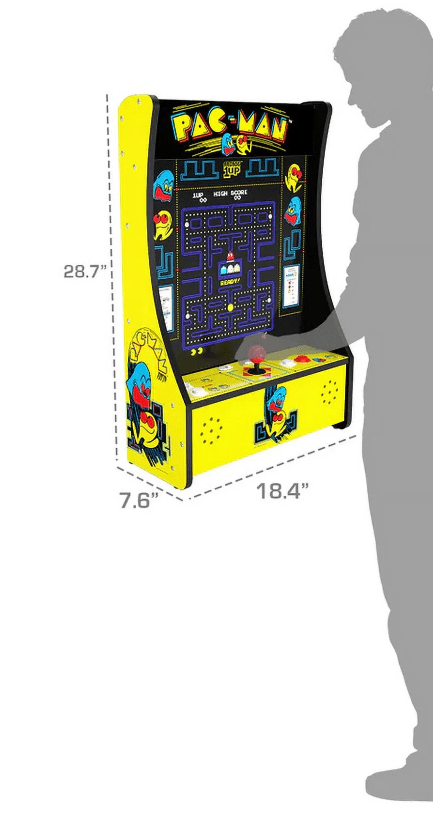 Arcade1Up PAC-MAN Partycade 12 Games in 1, 17" LCD, Tabletop, One Piece - Image 5