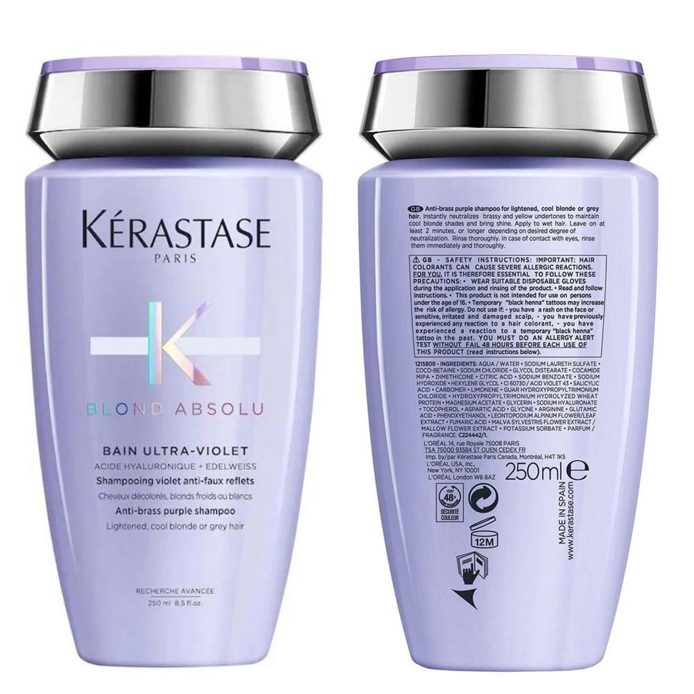 Kerastase Blond Absolu Bain Ultra-Violet shampoo & Cicaflash Conditioner Set 8.5 oz each - Image 3
