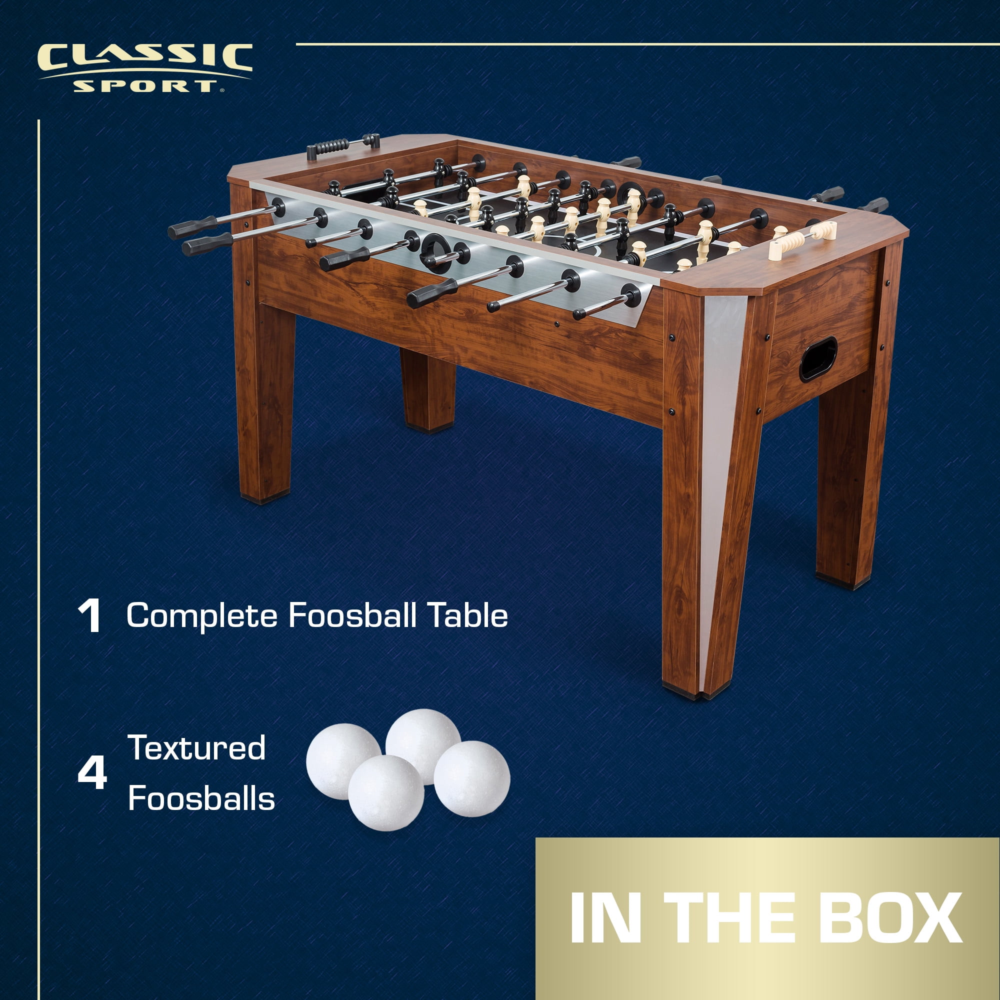 Classic Sport Liverpool 60" Foosball Table, Brown - Image 4