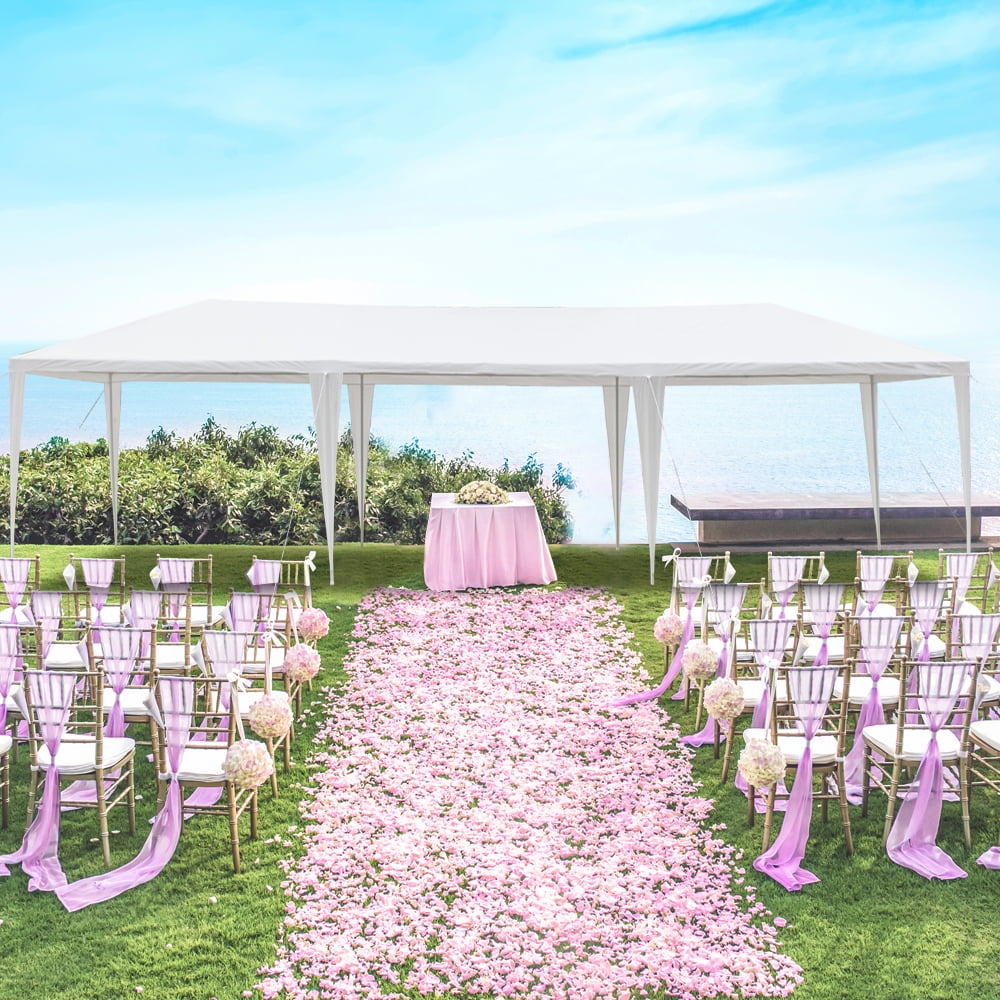 UBesGoo 10'x30' Canopy Tent w/ No Side Gazebo Canopy Outdoor Party Wedding Tent White - Image 9