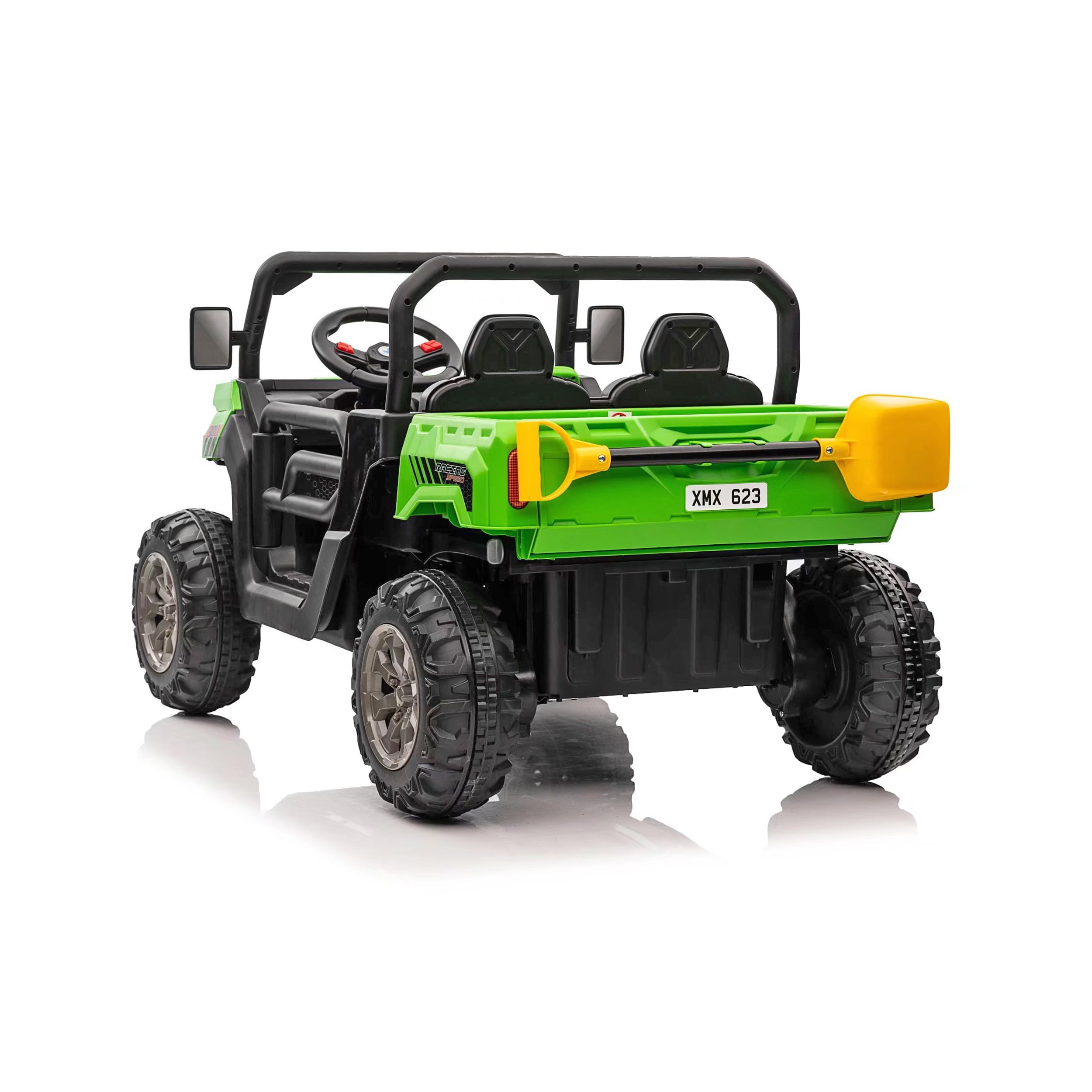Blazin' Wheels 12V Battery Operated Green Utility Truck with Remote Control - Image 5