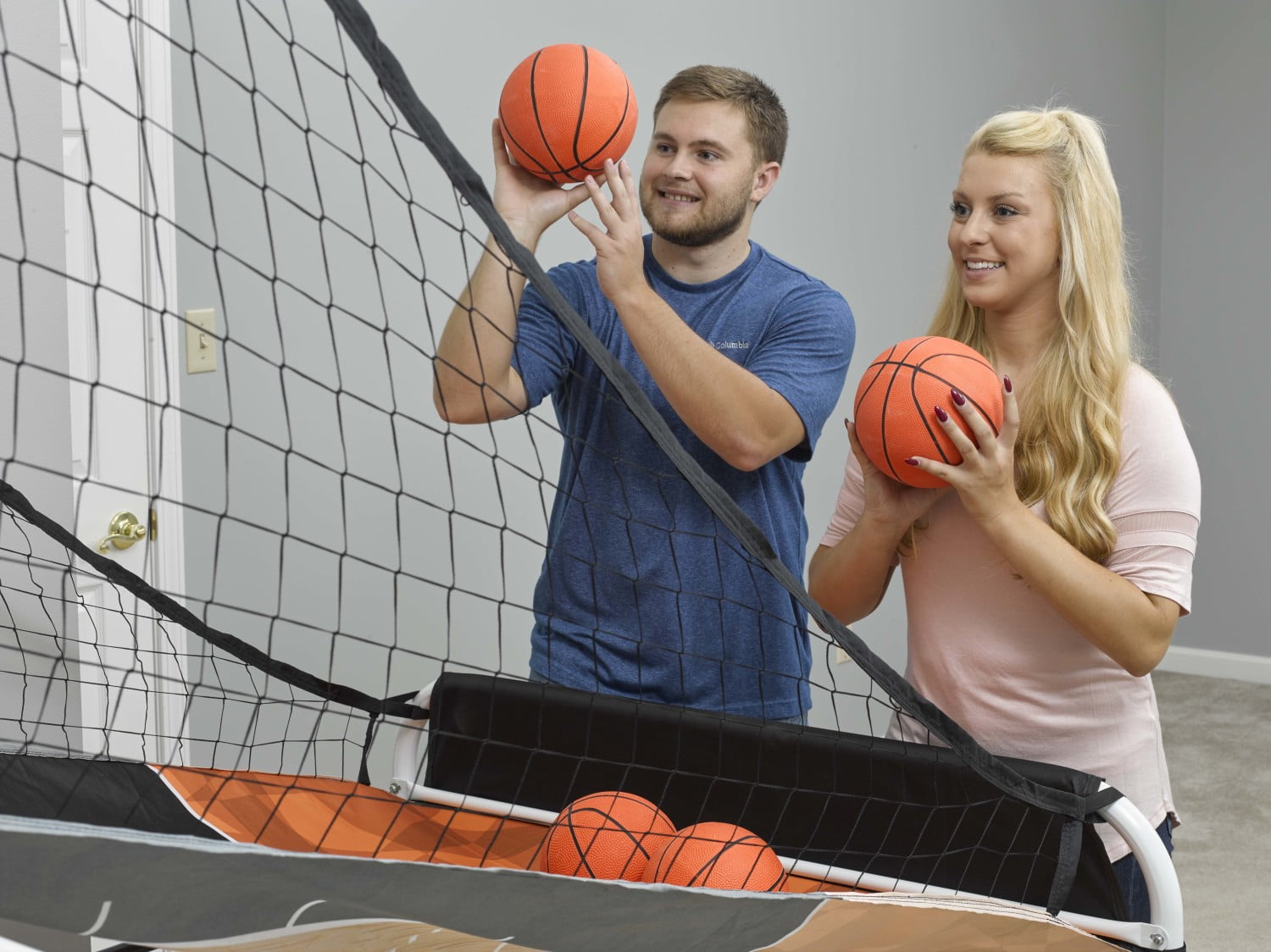Atomic Slam Dunk Basketball Shootout Includes 4 Miniature Basketballs and Air Pump and Needle - Image 13
