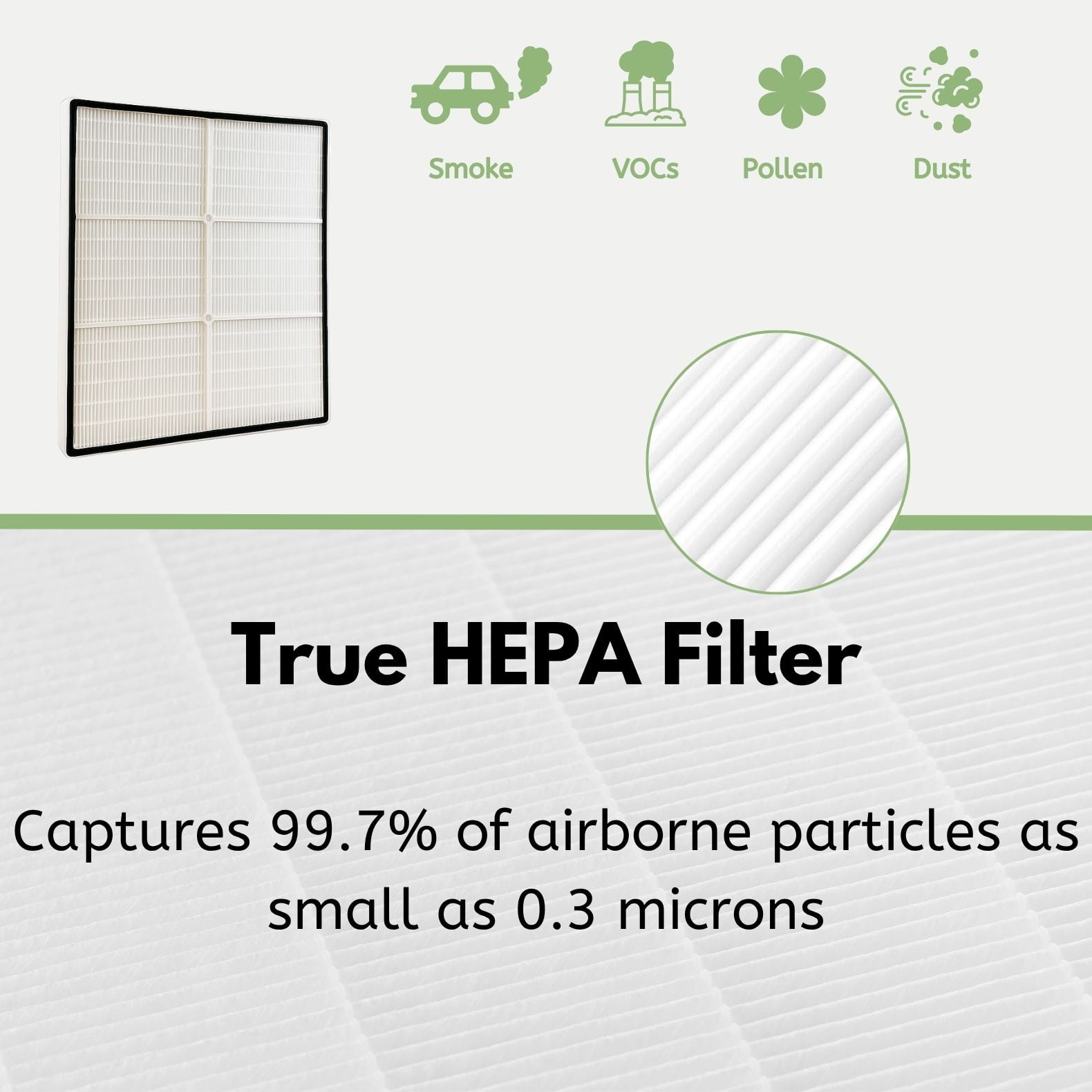 1 X Whirlpool 1183054K (1183054) HEPA Filter + 4 Pre-Carbon Filters Fits Whispure Air Purifier Models AP450 and AP510 AP45030HO; Replaces Whirlpool Part # 1183054, 1183054K, 1183054K Large, 1183054K - Image 9