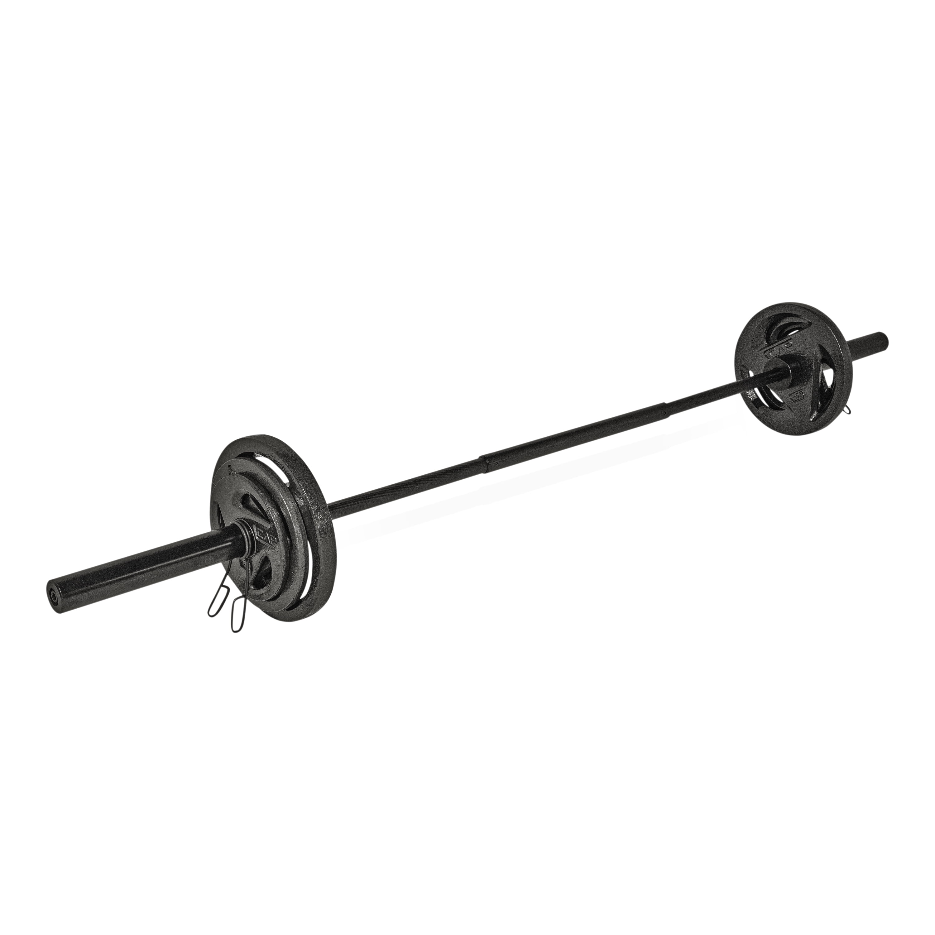 CAP Barbell MultiFunctional Power and Squat Rack with CAP Olympic 110lb Weight Set - Image 6