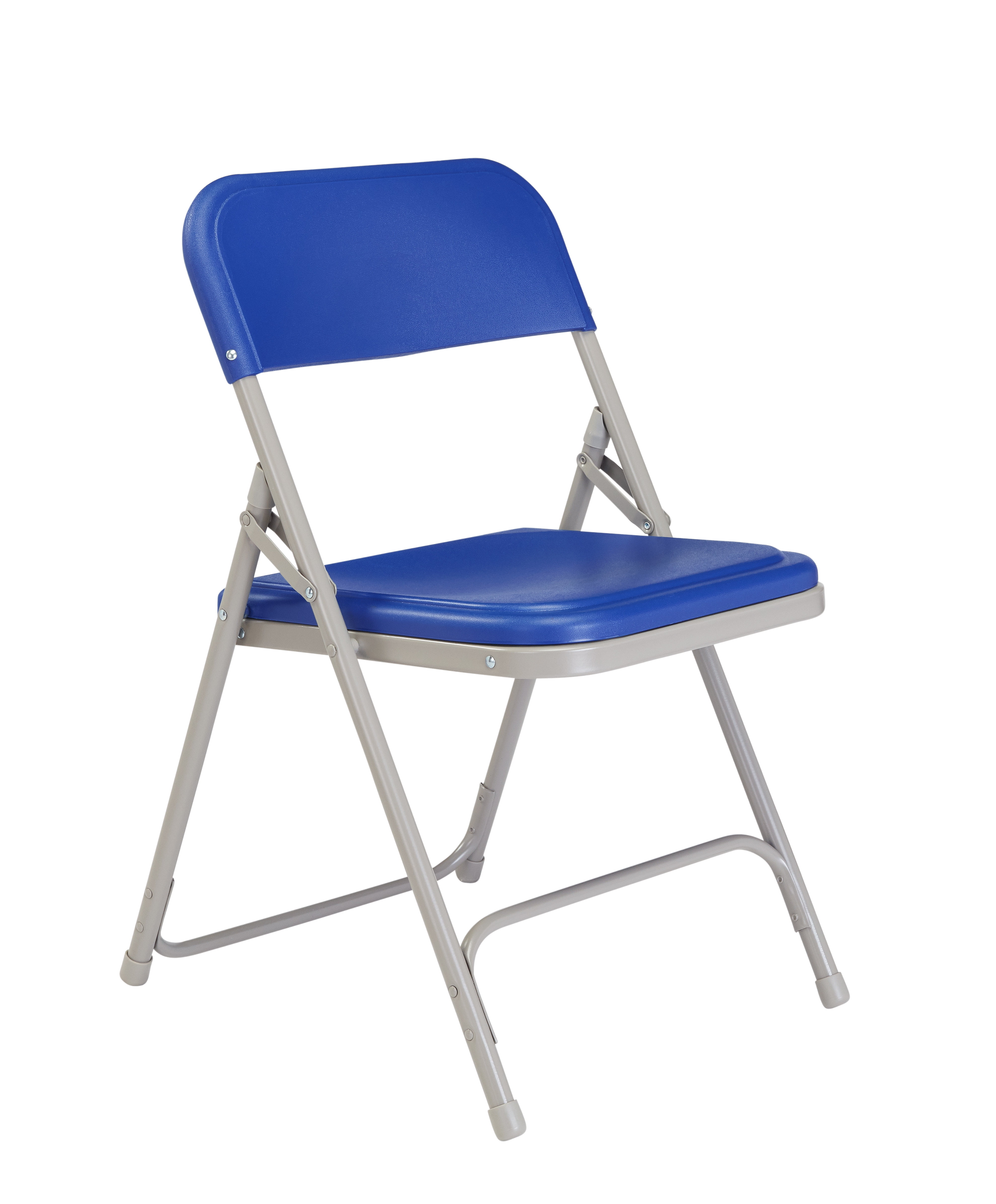 (Pack of 4) NPS 800 Series Premium Lightweight Plastic Folding Chair, Blue - Image 5