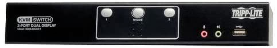 Tripp Lite 2-Port Dual Monitor DVI KVM Switch with Audio and USB 2.0 Hub, Cables Included - Image 8