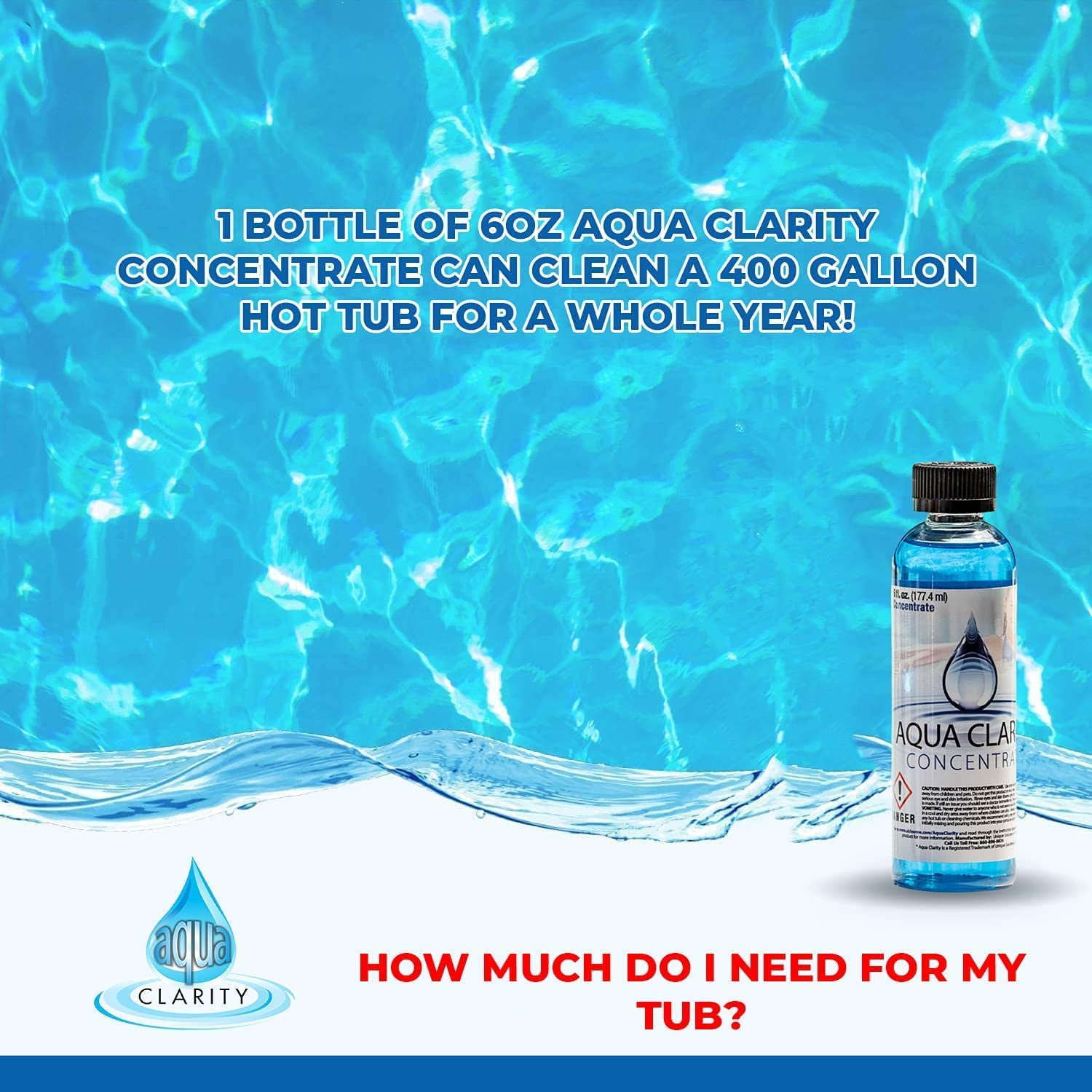 Aqua Clarity Hot Tub Cleaner Concentrate, Clarifier & Conditioner, 1-Year Complete Hot Tub Care - Image 4