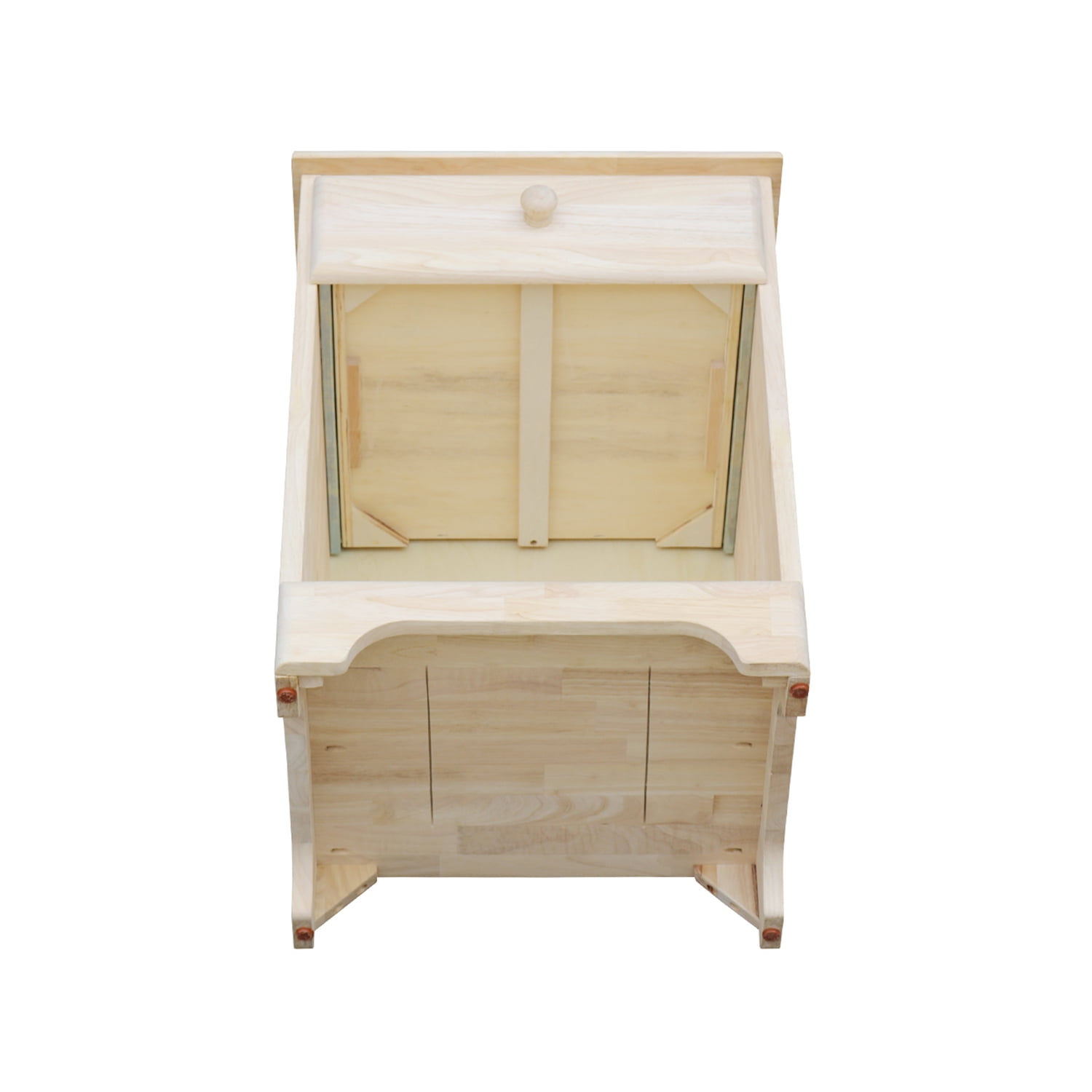 International Concepts Solid Wood Nightstand Unfinished - Image 5