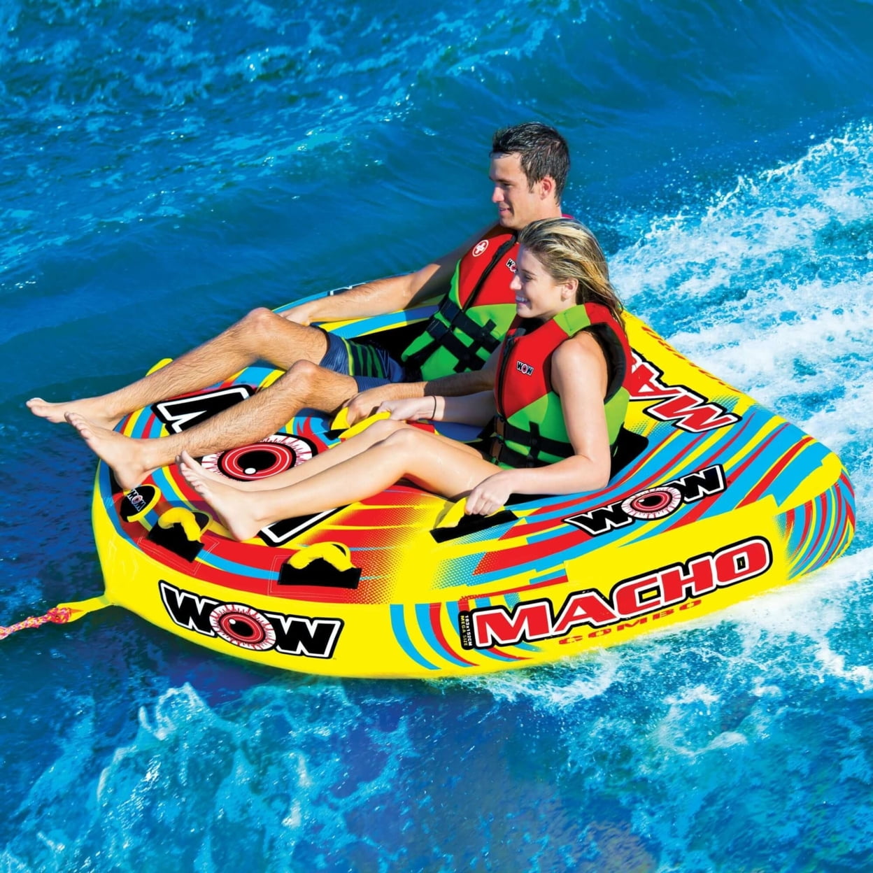WOW SPORTS Macho 1-3 Rider Inflatable Towable for Boating and Watersports - Image 5