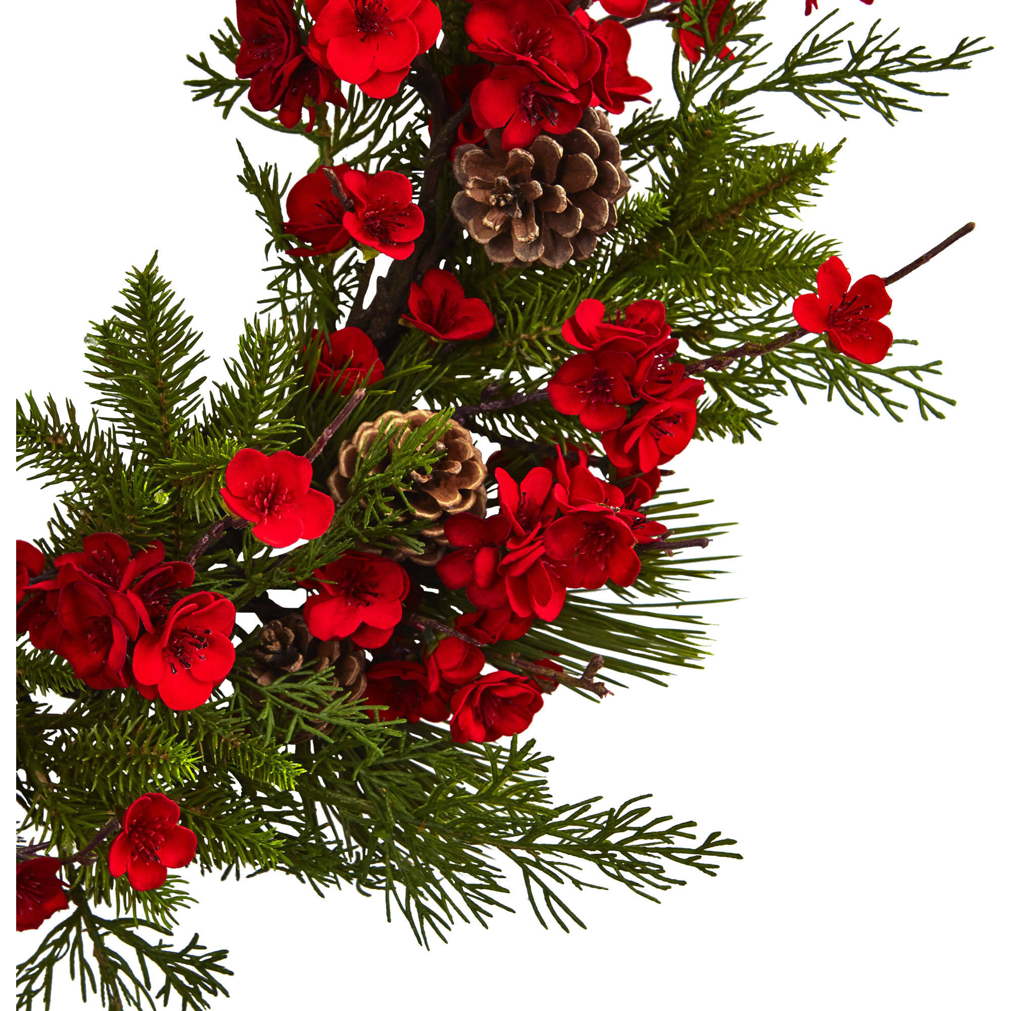 Nearly Natural Polyester Wreath, 24" (Assorted Colors) - Image 5