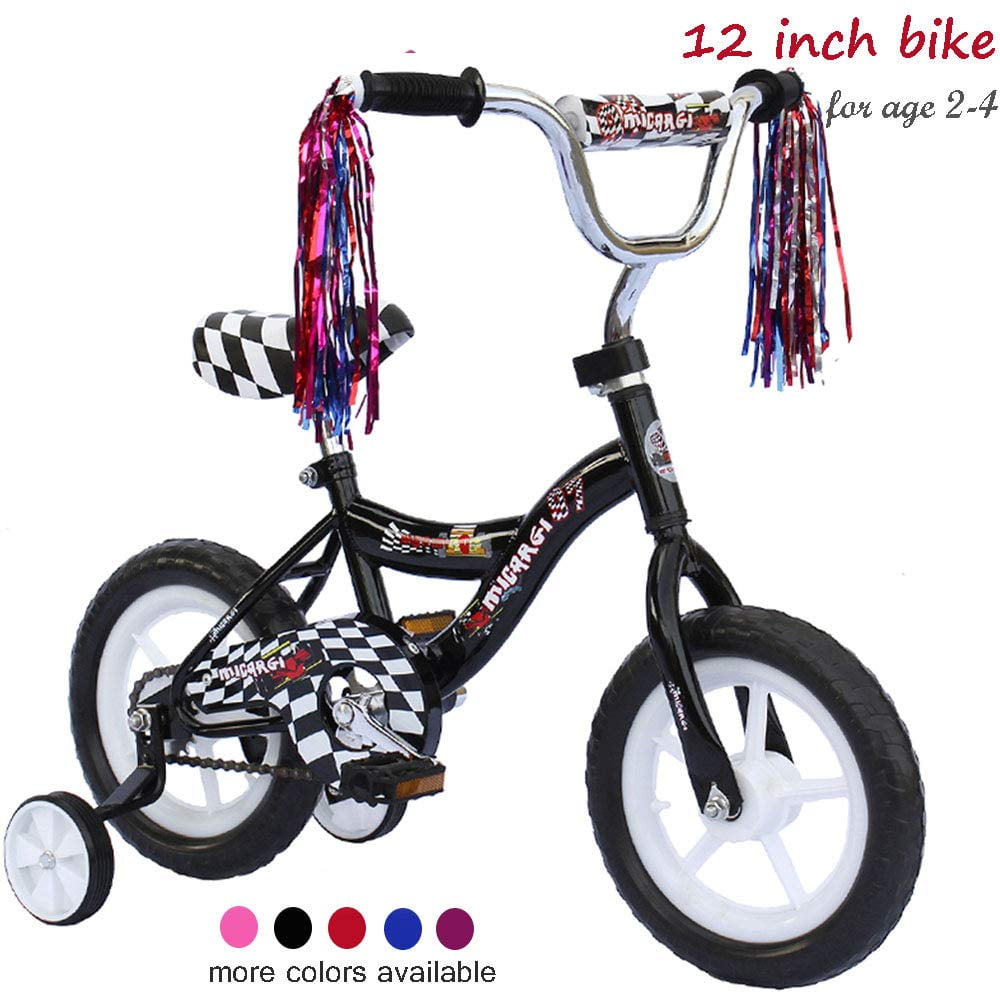 PlayWorld 12 In. Kid's Beginner Bicycle for 2-4 Years Old Boy's and Girl's with Foam Tire for Indoor Use No Brake, Black and White - Image 9