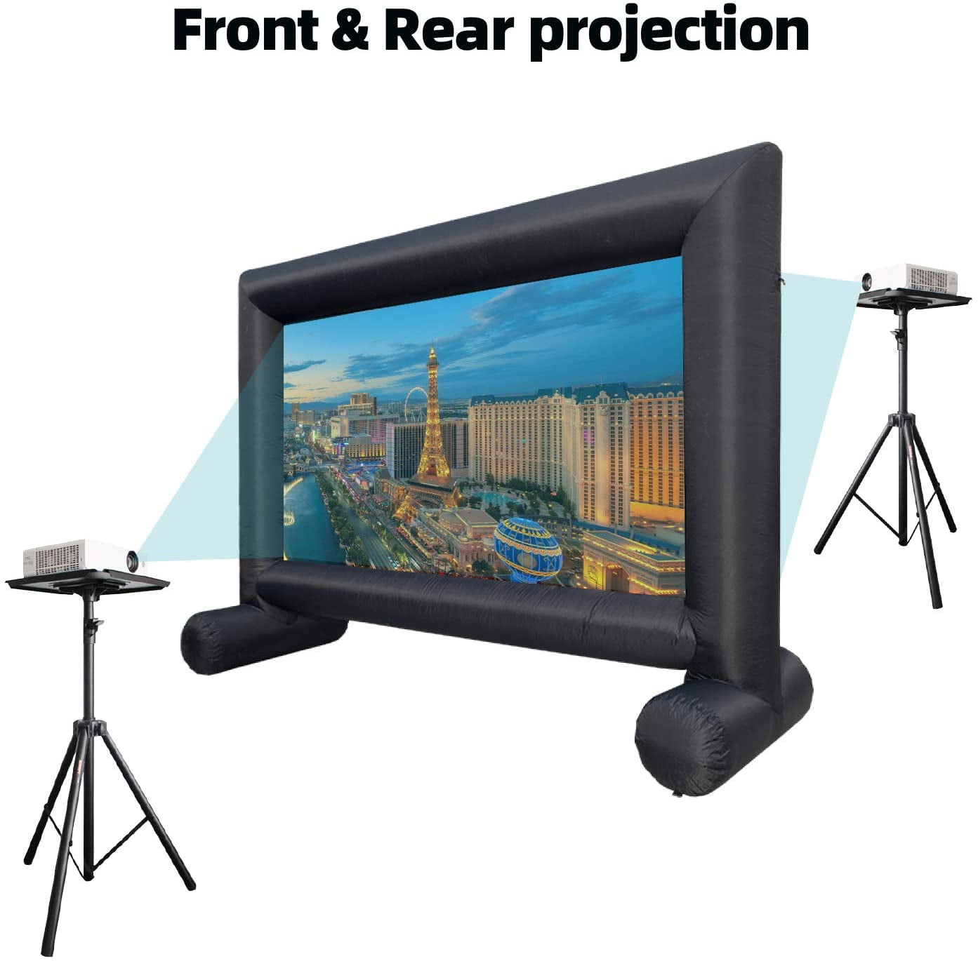 TKLoop Inflatable Movie Screens 16ft Portable Huge Outdoor Projector Screen Blow up Movie Screen & Quiet Built-In Fan - Image 8