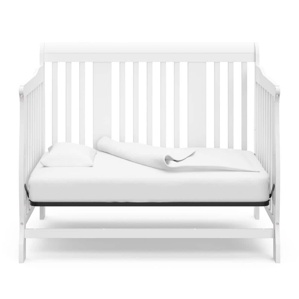 Storkcraft Tuscany 4-in-1 Convertible Baby Crib White - Image 7