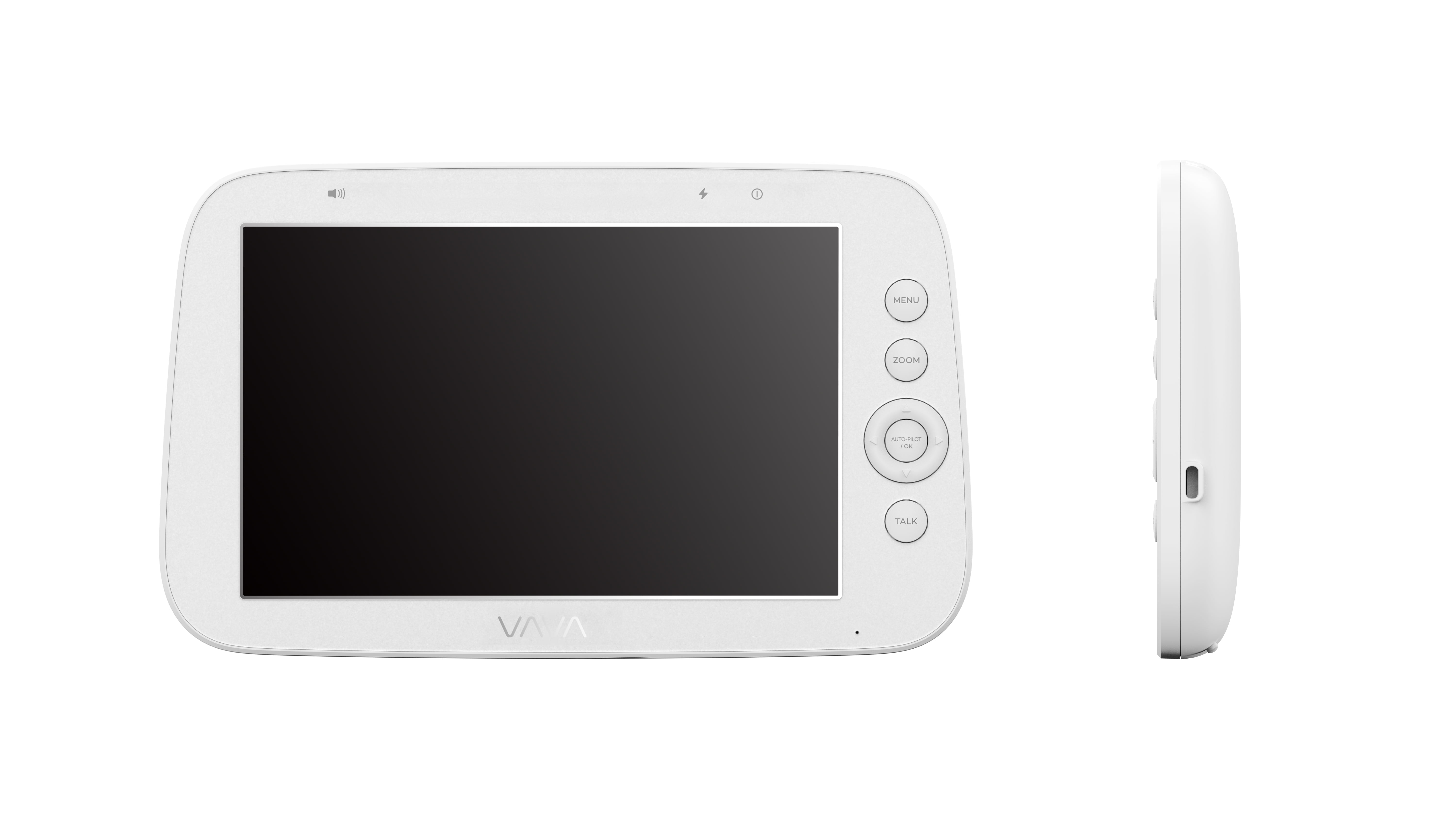 VAVA 8" 1080P HD Video Baby Monitor Split View, Night Vision, Zoom/Pan/Tilt, & 2-Way Audio, White - Image 4