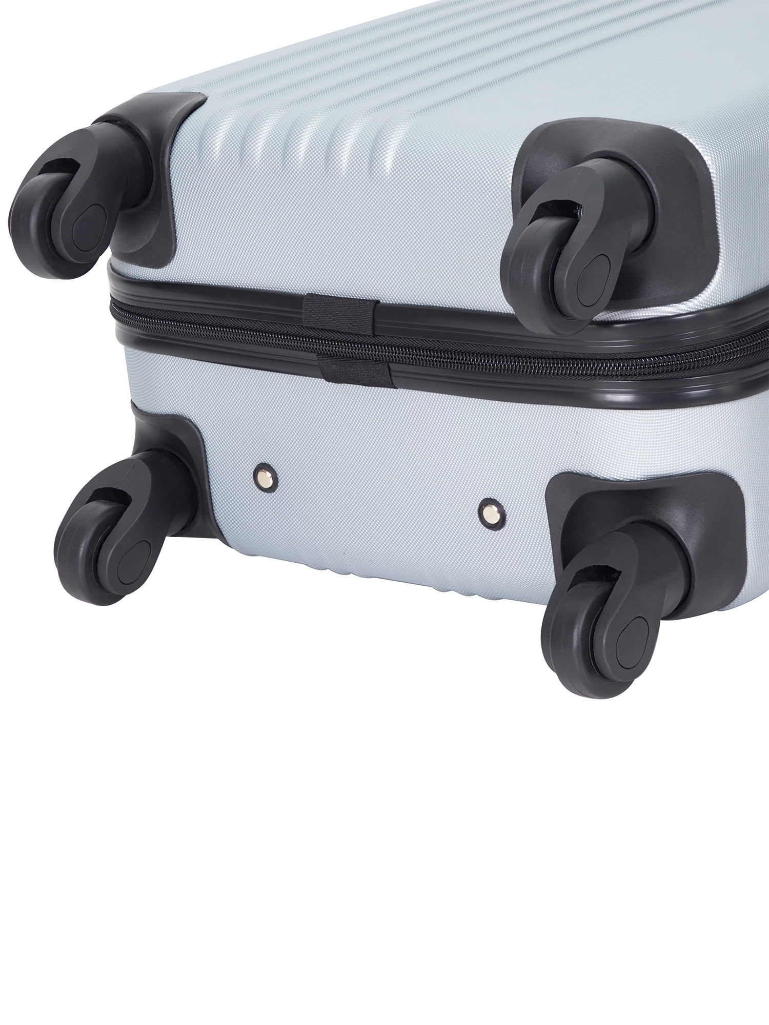 Travelers Club Hard Side 20-inch Spinner Rolling Carry-on Luggage, Silver - Image 4