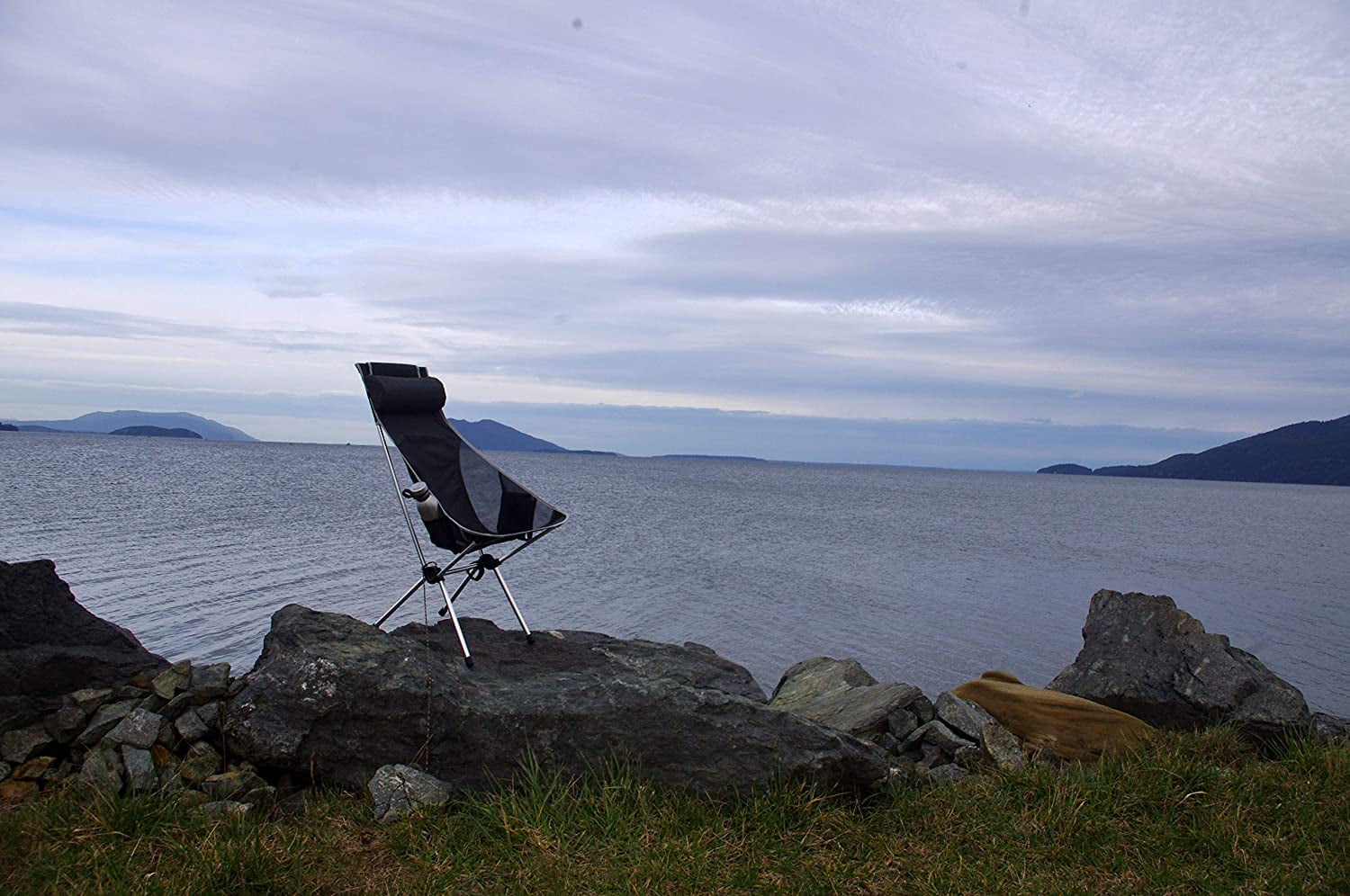 NiceC Camping Chair, Black and Gray - Image 8