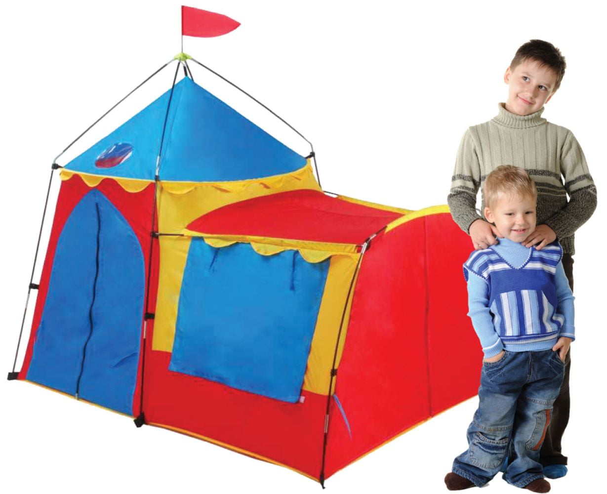 GigaTent 2 Doors 2 Windows 2 Skylights Knights Tower Polyester Play Tent, Multi-color - Image 5