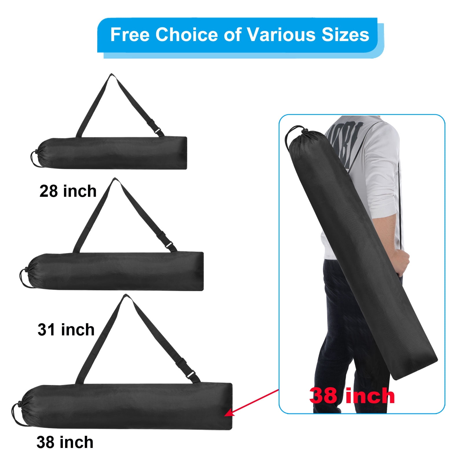 38x10" Camp Chair Replacement Bag Folding Camping Chair Carry Bag Tripod Case Bag with Handle - Image 7