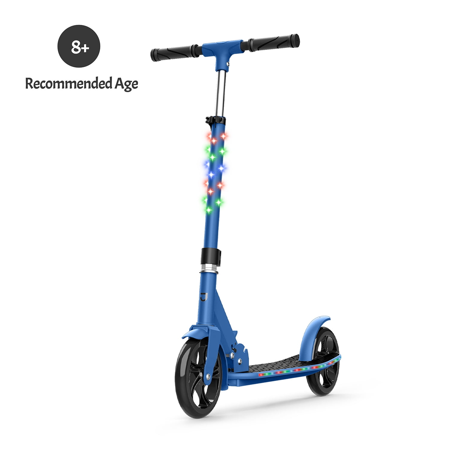 Jetson Jumbo 2 Wheel Light Up Scooter Adjustable Kick Ride On Toy for Kids, Blue - Image 5