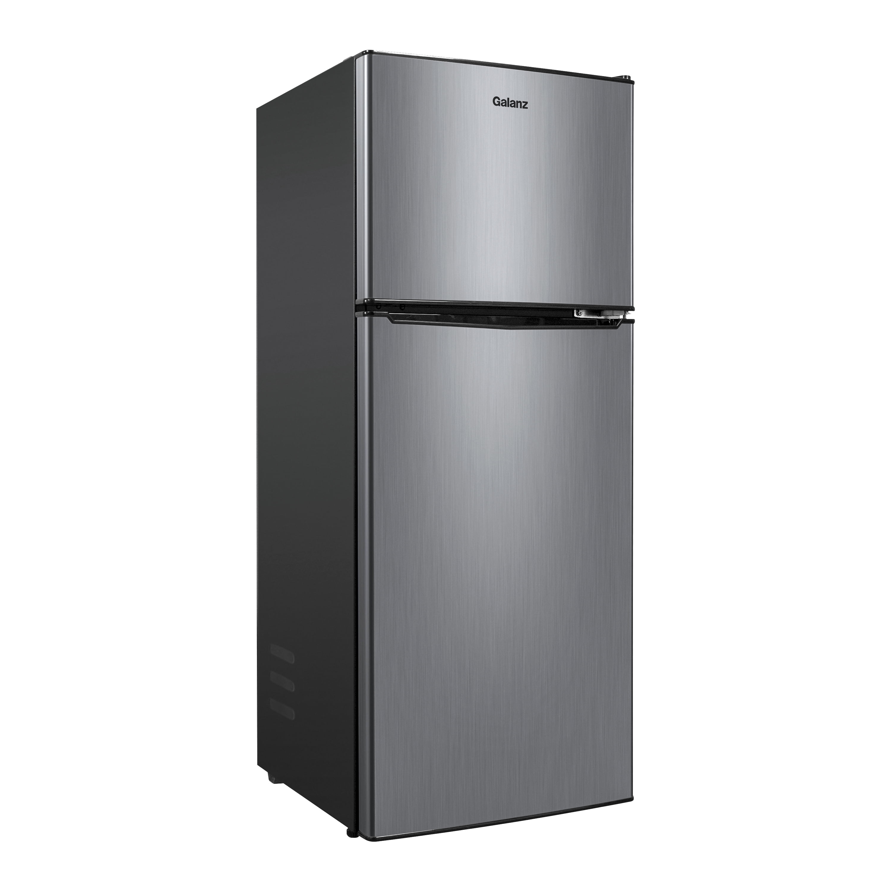 Galanz 4.6. Cu ft Two Door Mini Refrigerator with Freezer, Stainless Steel, New, Width 19.13" - Image 7