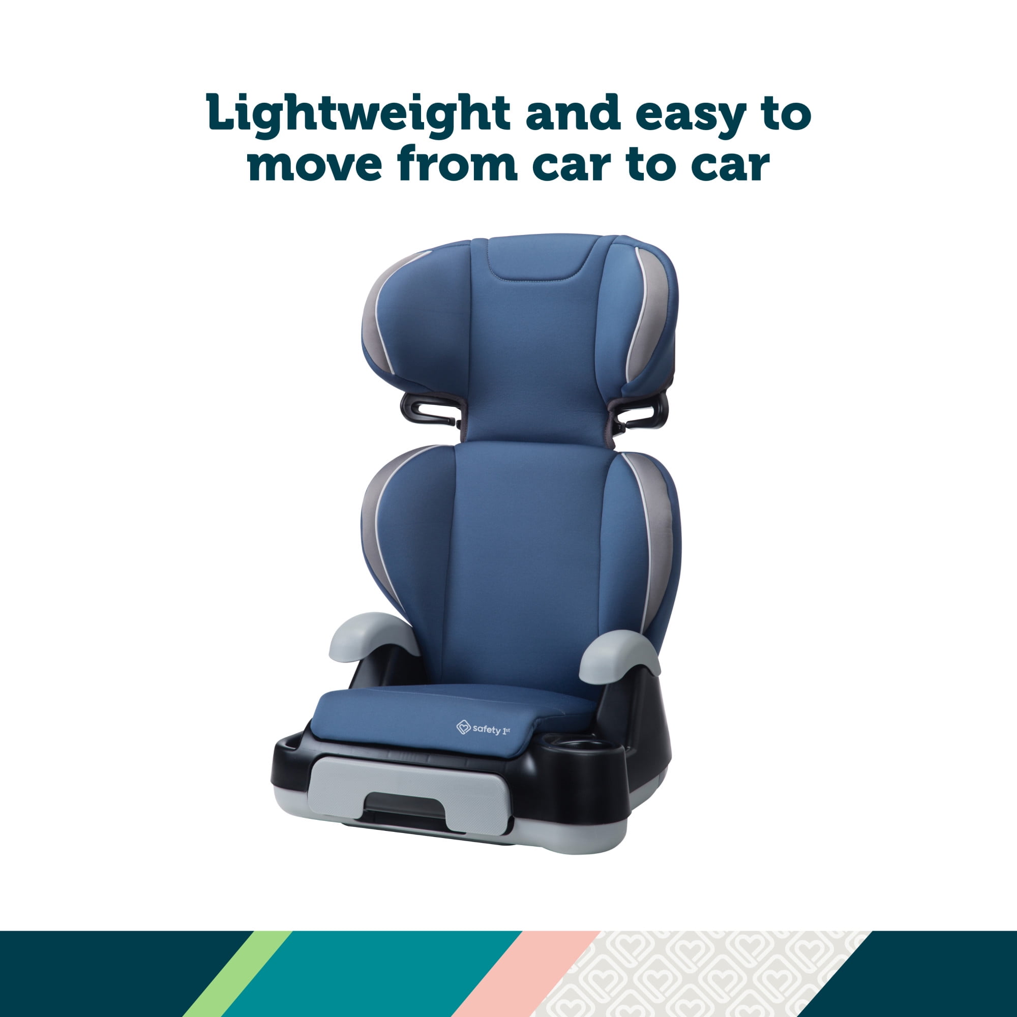 Safety 1st Store 'n Go Sport Booster Car Seat, Dusted Indigo, Toddler, Unisex - Image 14