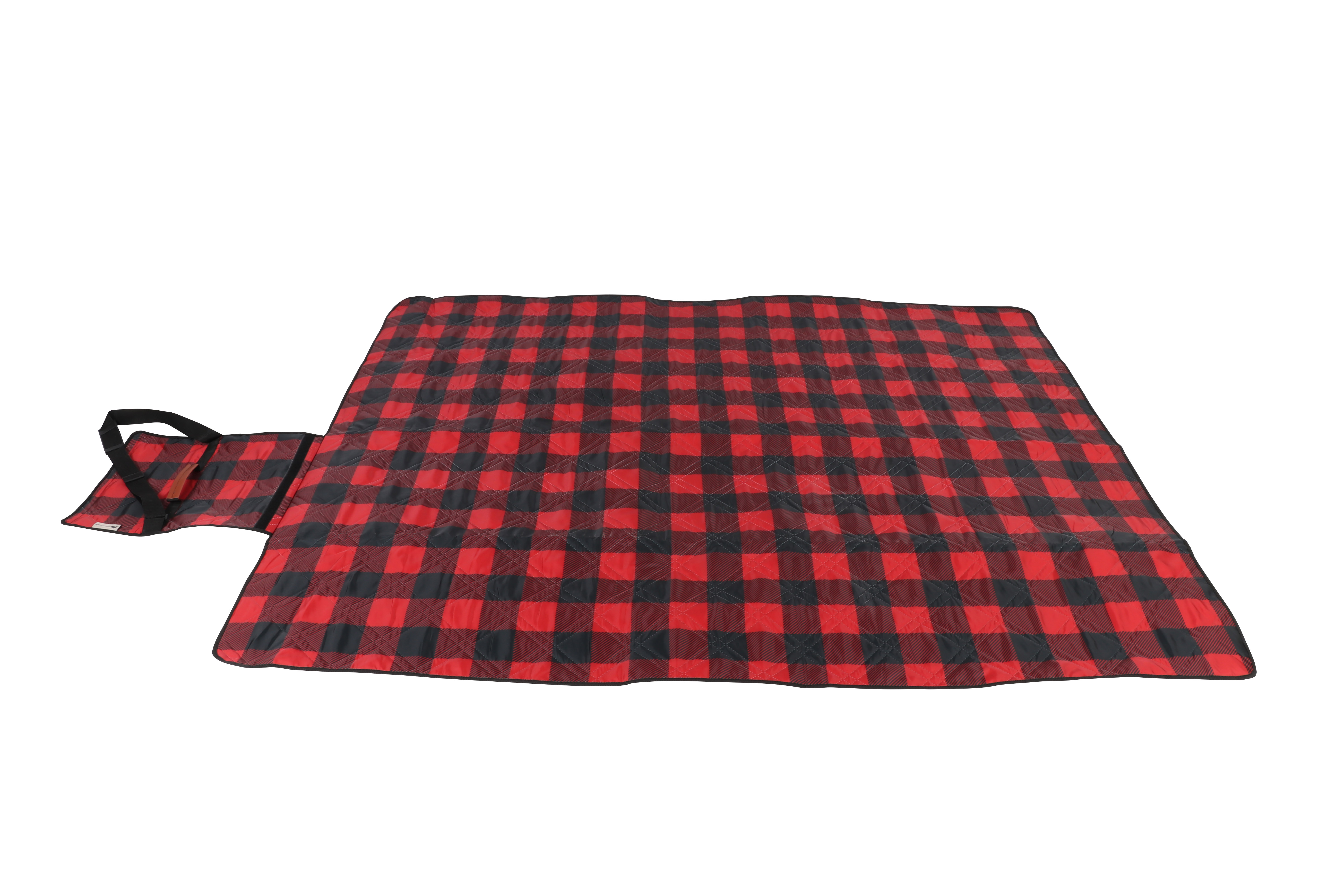 Ozark Trail 3 Piece Buffalo Plaid Camping Chairs and Blanket Combo, Red - Image 6