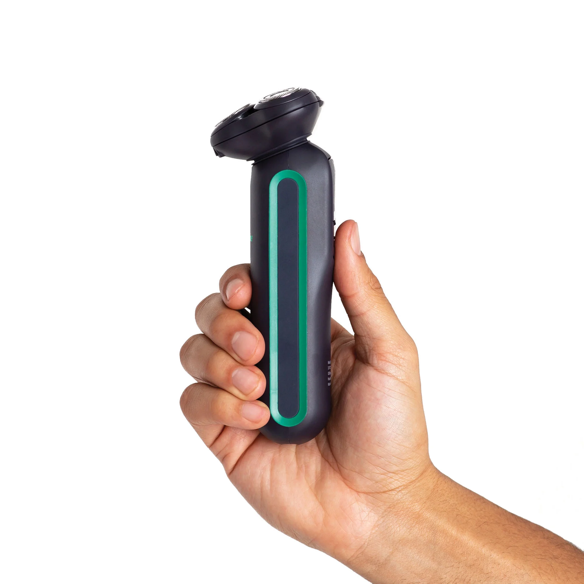 mowbie Light Stimulation Rotary Shaver, Male Electric Shaver, Waterproof, Green LED - Image 3