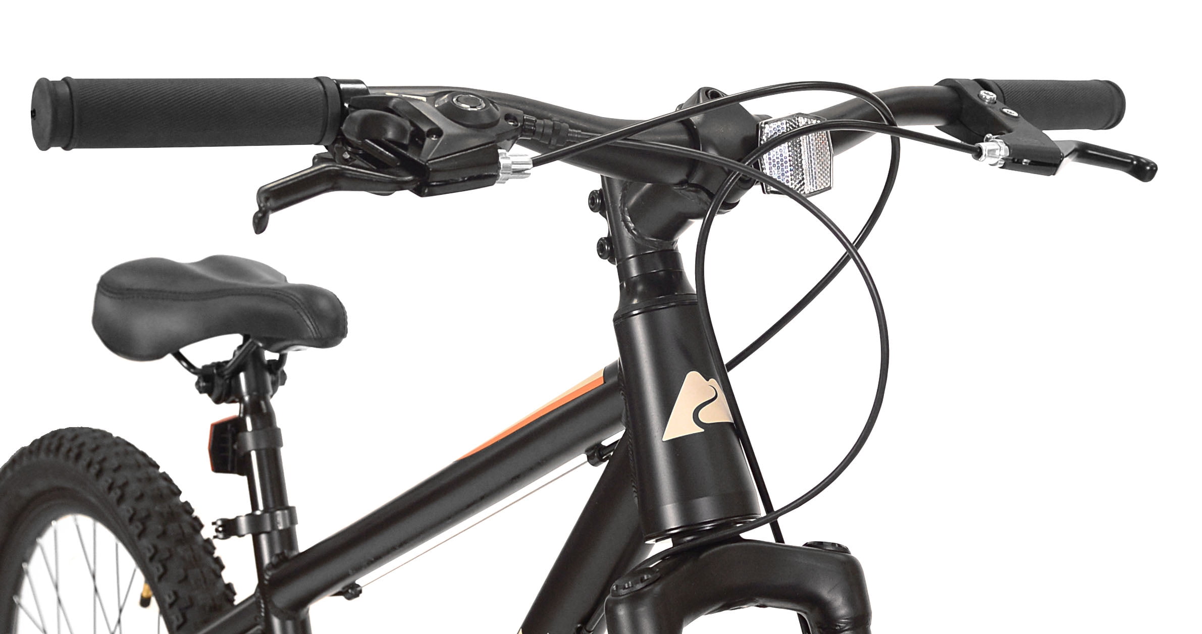 Ozark Trail 24" M.1 Vibe Mountain Bicycle, 8 Speed, Black, Fits Riders 4'6" - 5'6", Teen, Unisex - Image 11