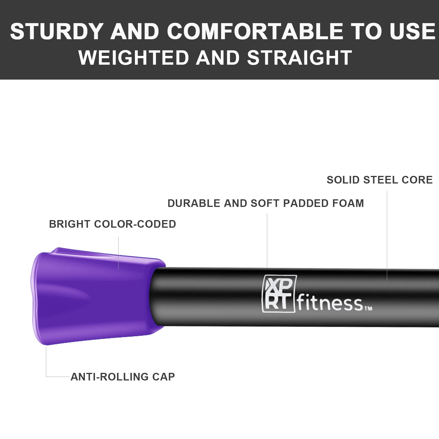 XPRT Fitness Non Bending Steel Weight Bar - Image 3