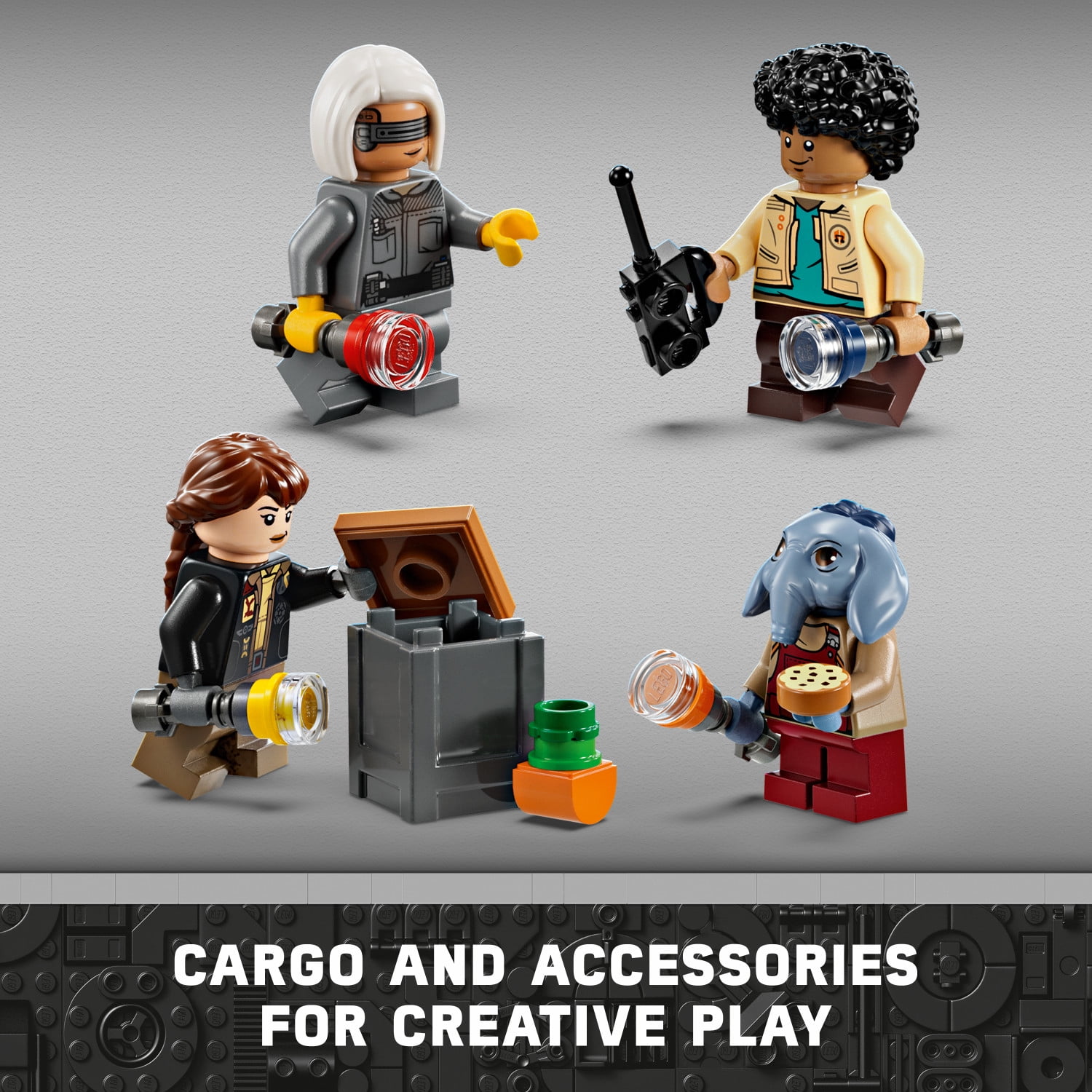 LEGO Star Wars: Skeleton Crew The Onyx Cinder Building Set, Star Wars Toy with 5 Minifigures, 75374 - Image 7