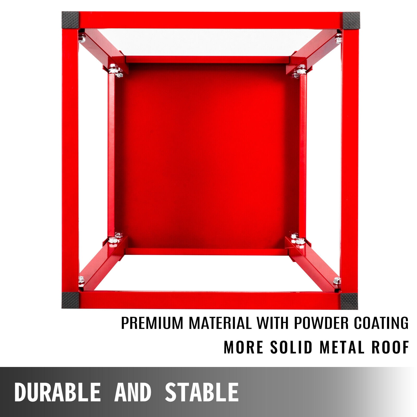 VEVOR Easy To Assemble 13 lb Steel/Iron Red Plyo Box (20.87" x 20.87" x 3.15") - Image 6