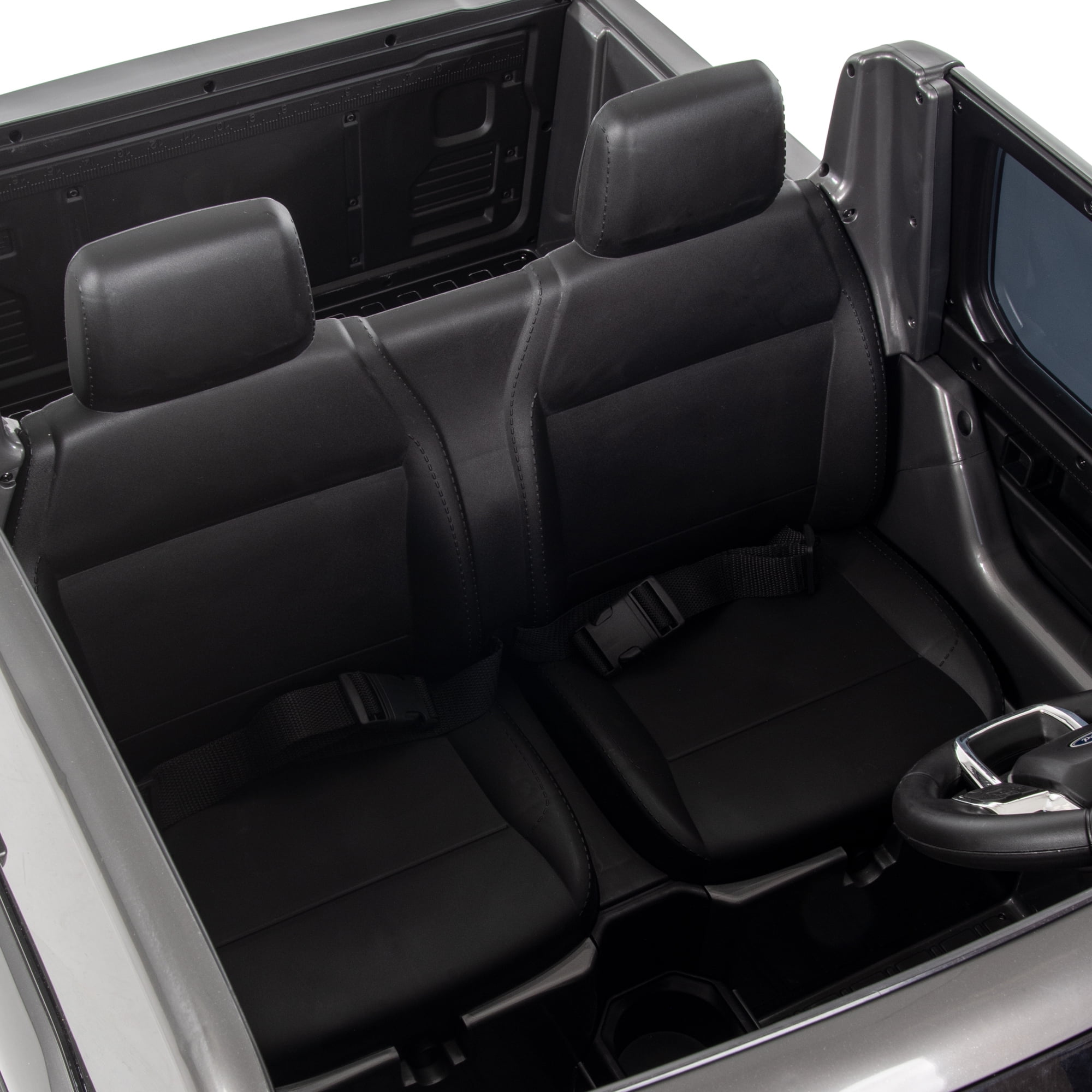 12V Ford F-150 Raptor Battery Ride-on Toy, Carbonized Grey, Kids Ages 3+, by Huffy - Image 4