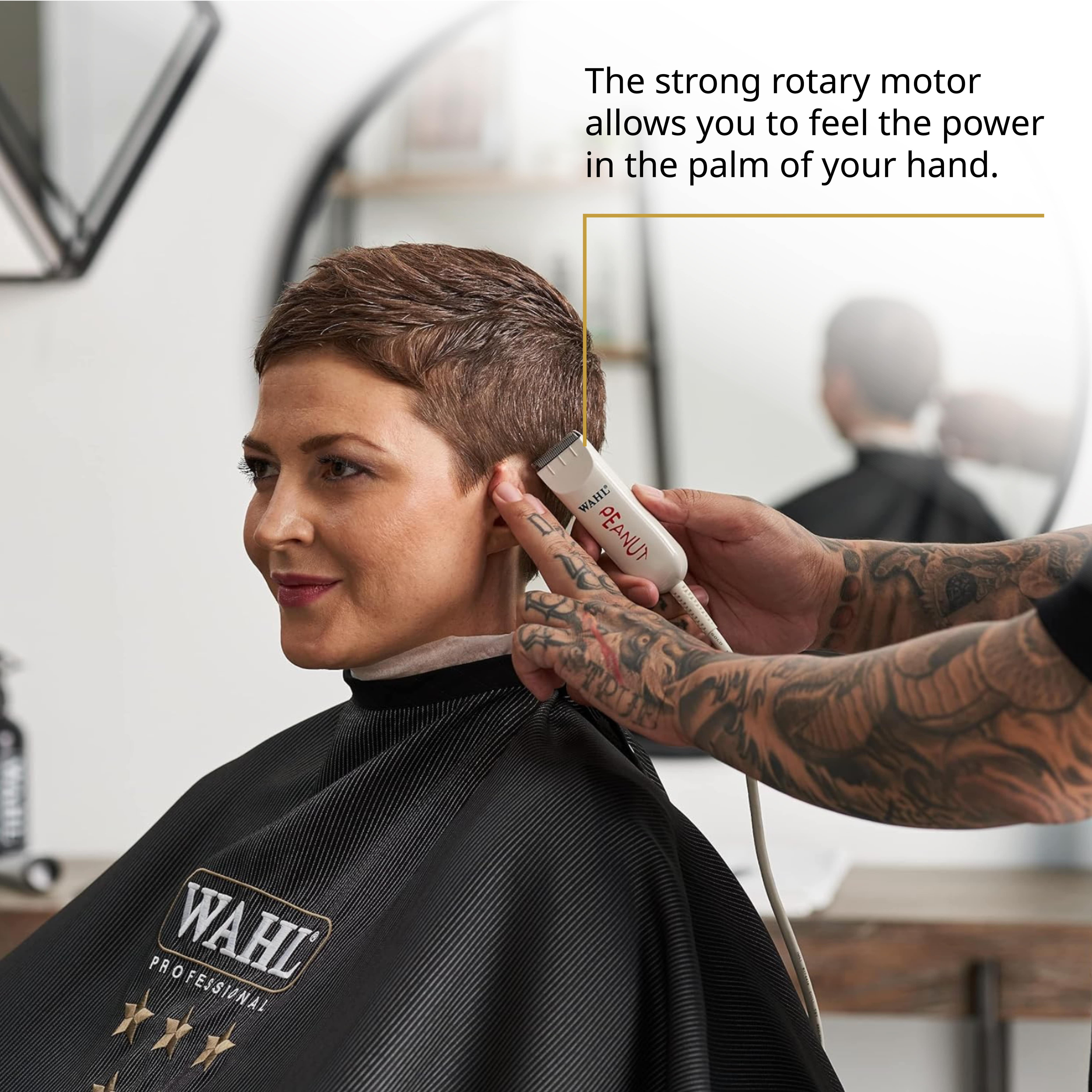 Wahl Professional Peanut Clipper/Trimmer, White, Versatile, Lightweight, Powerful Rotary Motor - Image 4